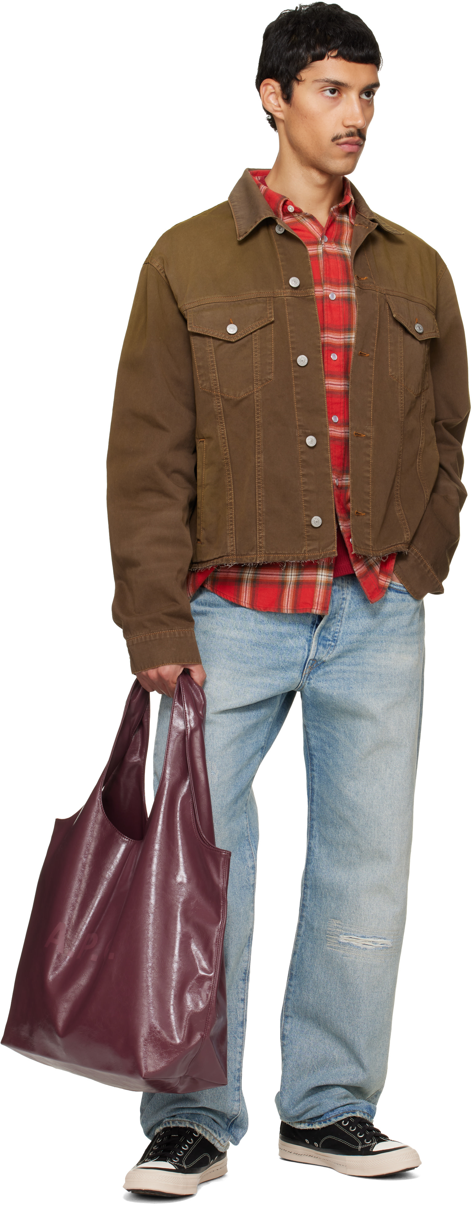A.P.C. - Burgundy Ninon Tote