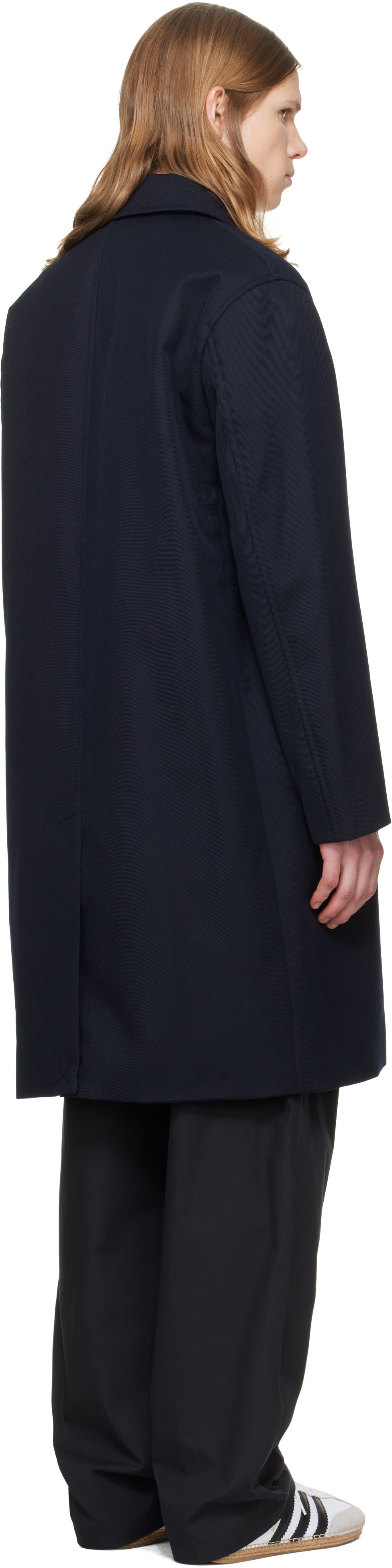 A.P.C. - Navy Hugo Mac Coat