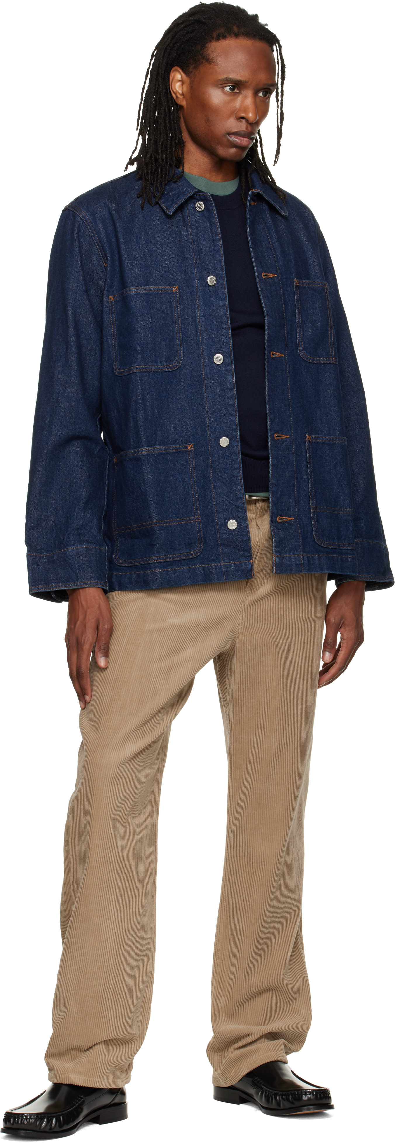 A.P.C. - Blouson Perec bleu en denim