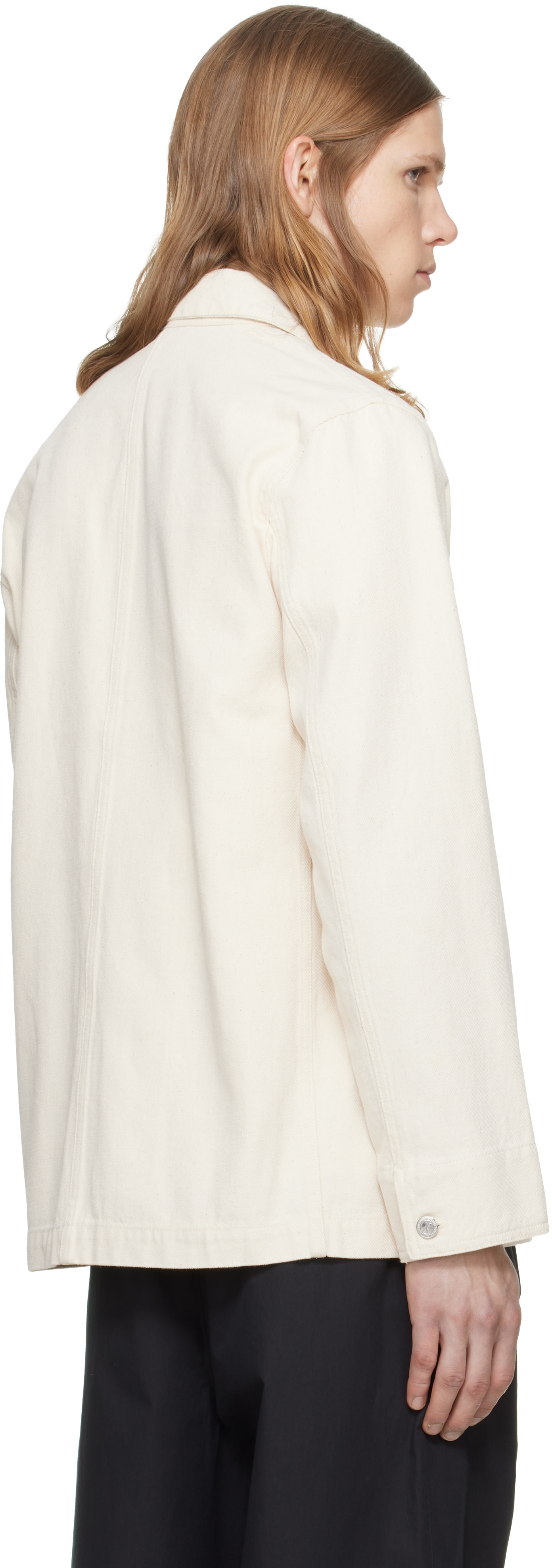 A.P.C. - Blouson Perec blanc cassé en denim