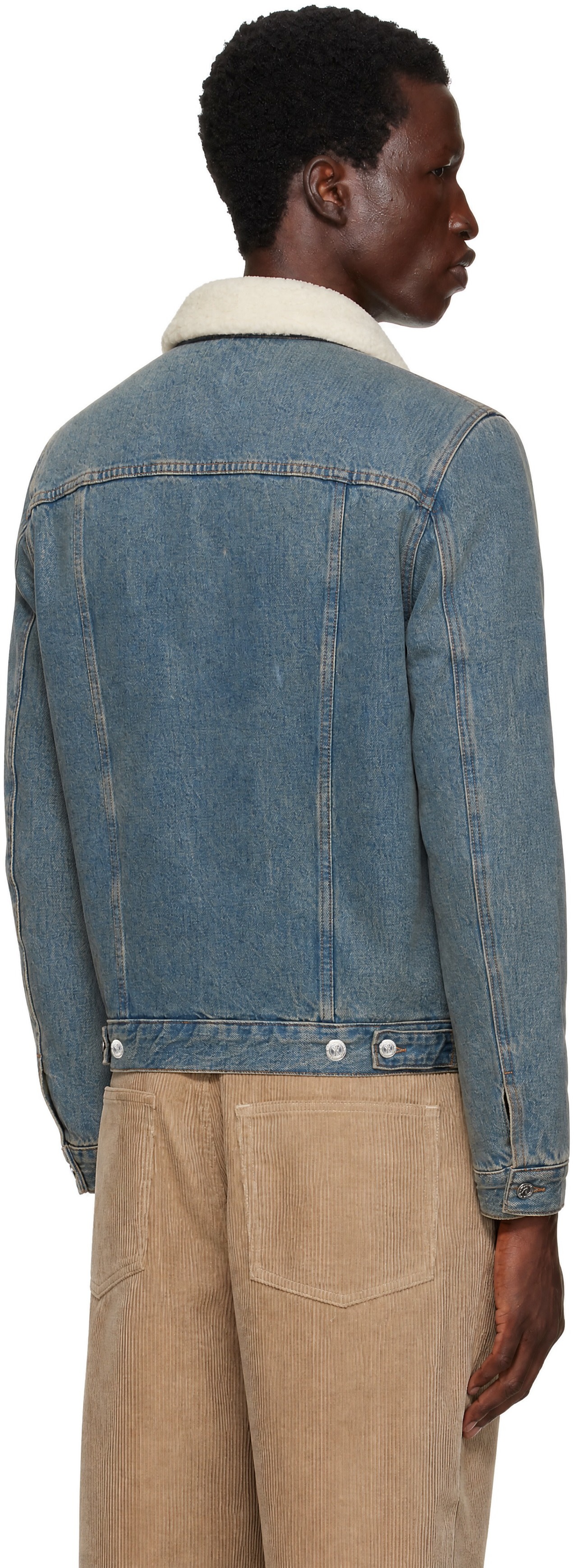 A.P.C. - Blouson Justin bleu en denim