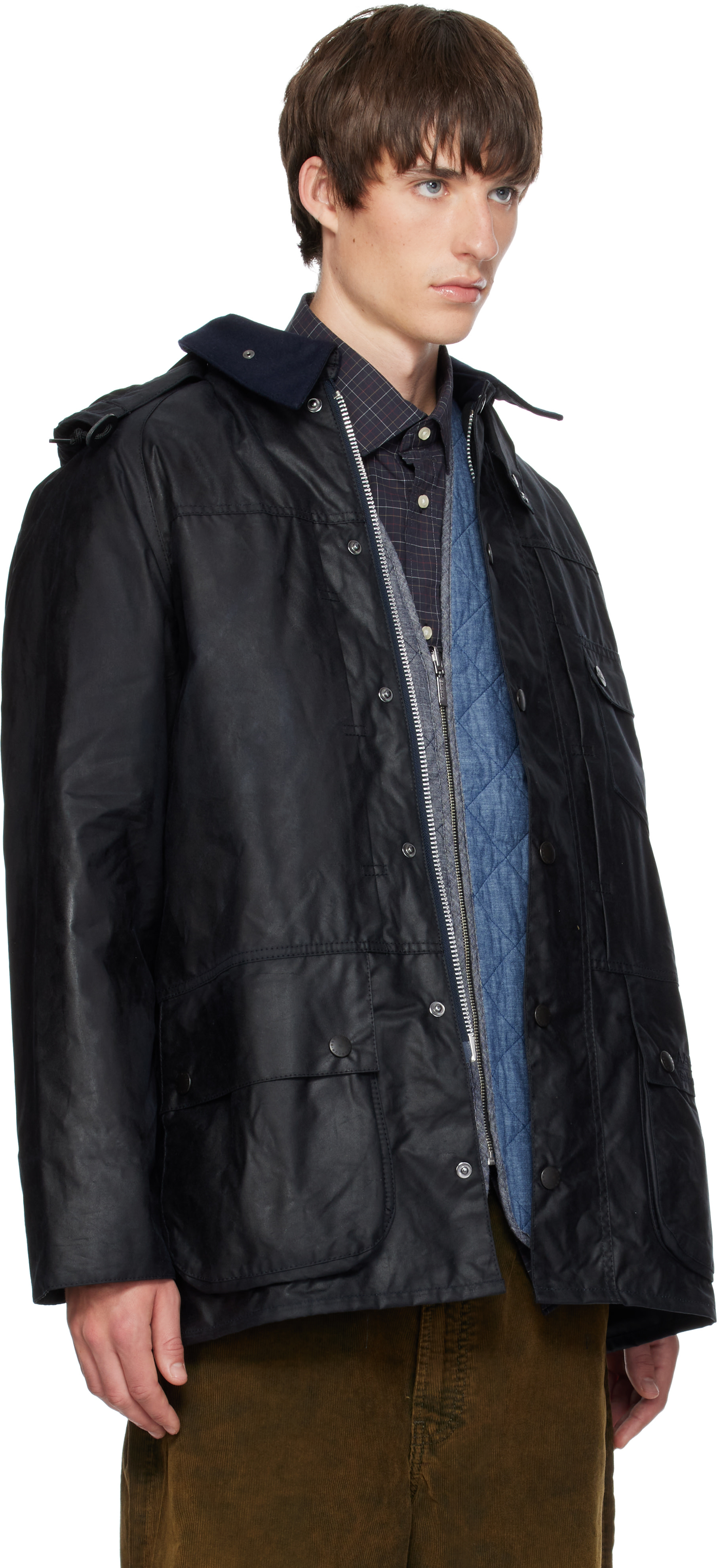 A.P.C. - ネイビー Barbourエディション Beaufort ワックス ジャケット