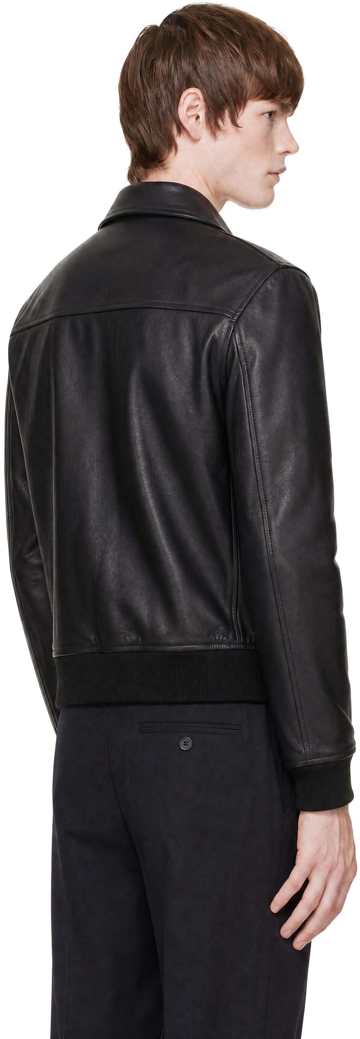A.P.C. - Black Short Leather Jacket