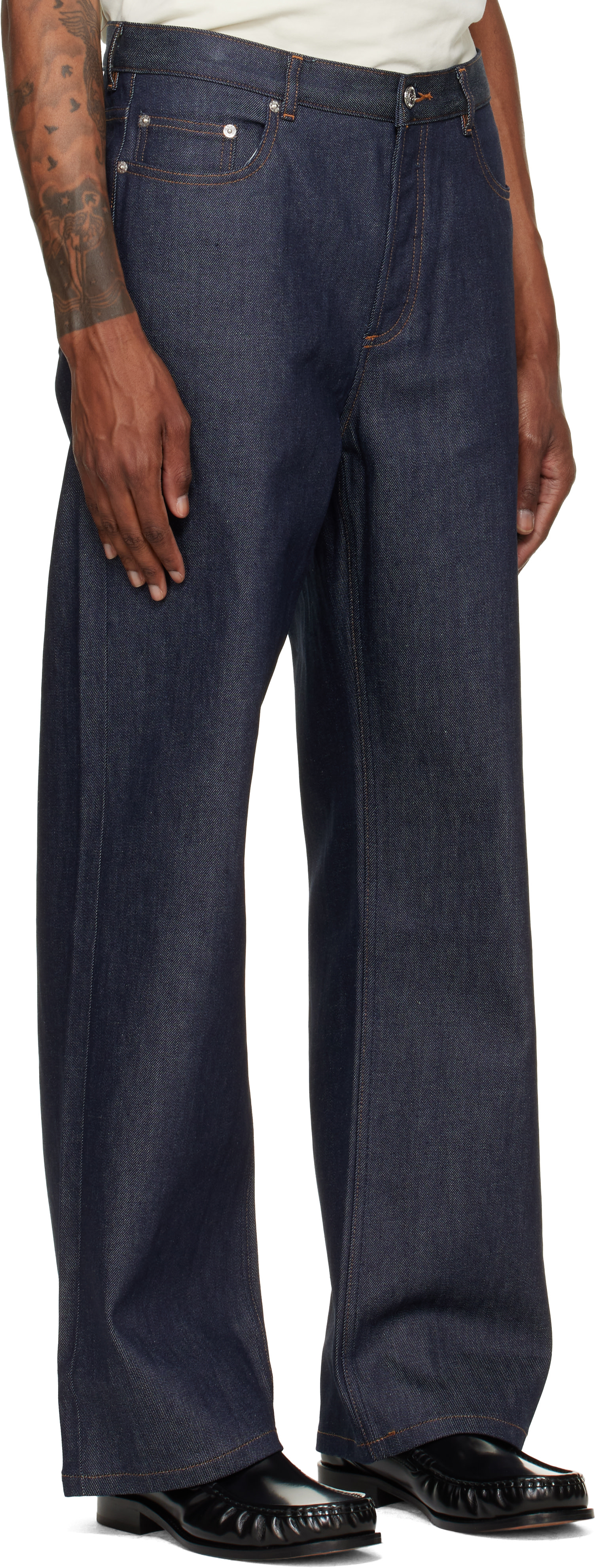 A.P.C. - Navy Aaron Jeans