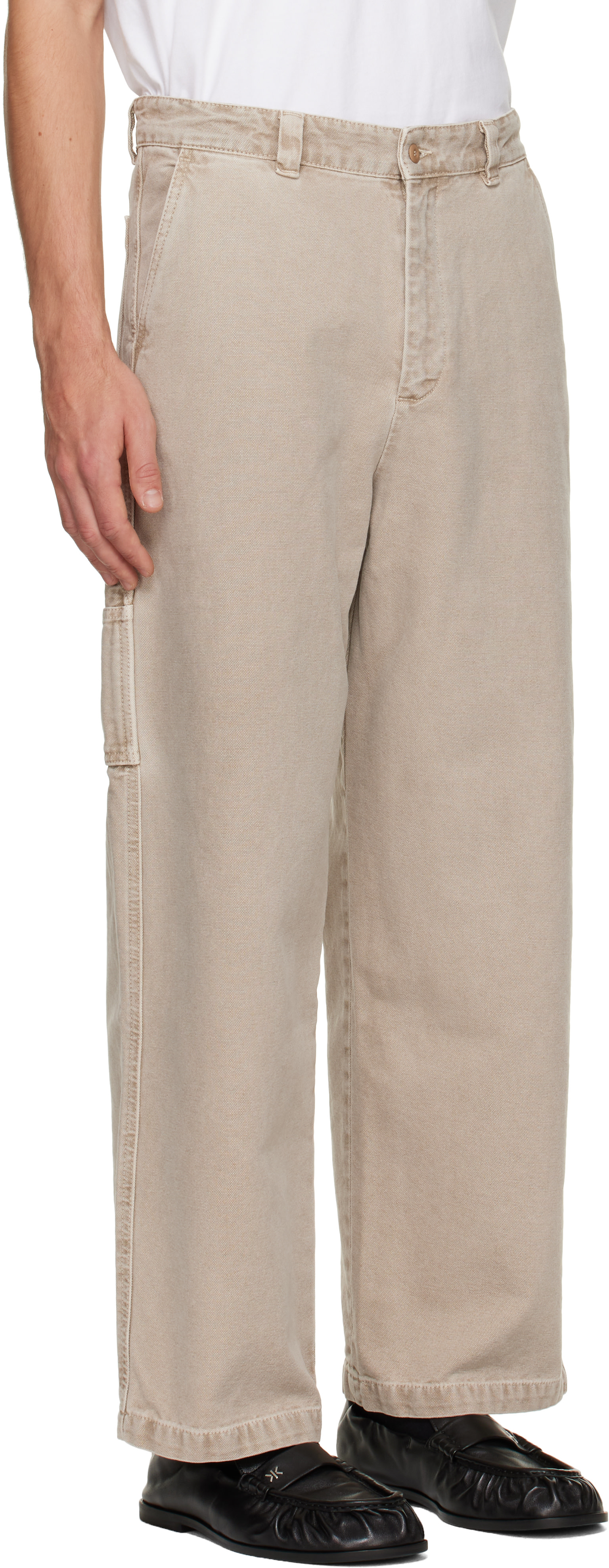 A.P.C. - Beige Canvas Carpenter Trousers