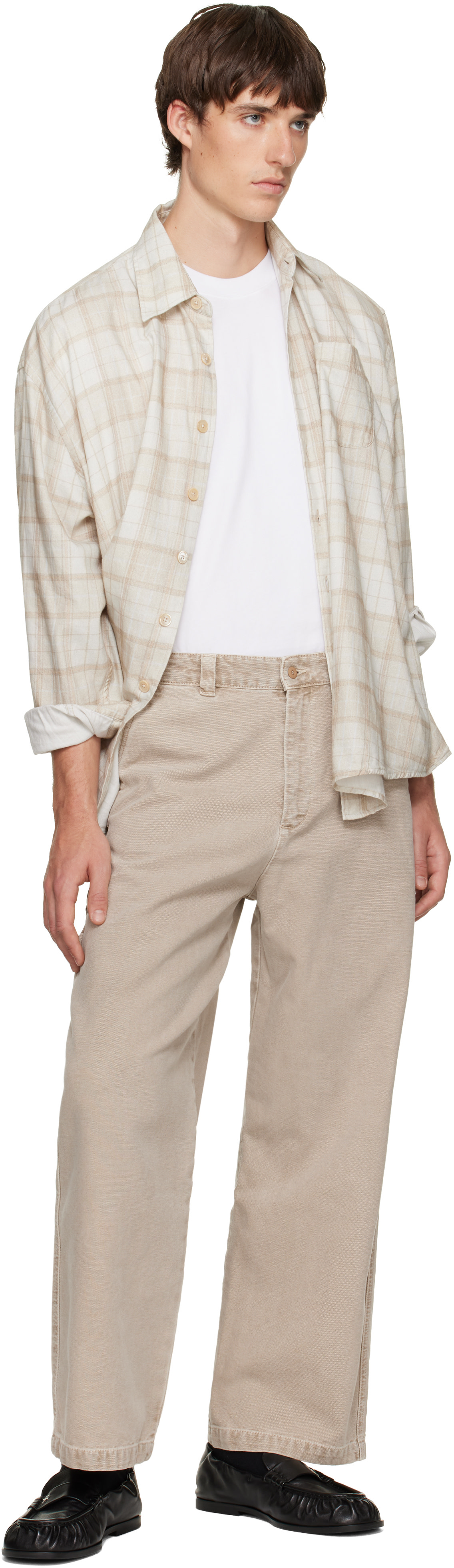 A.P.C. - Beige Canvas Carpenter Trousers