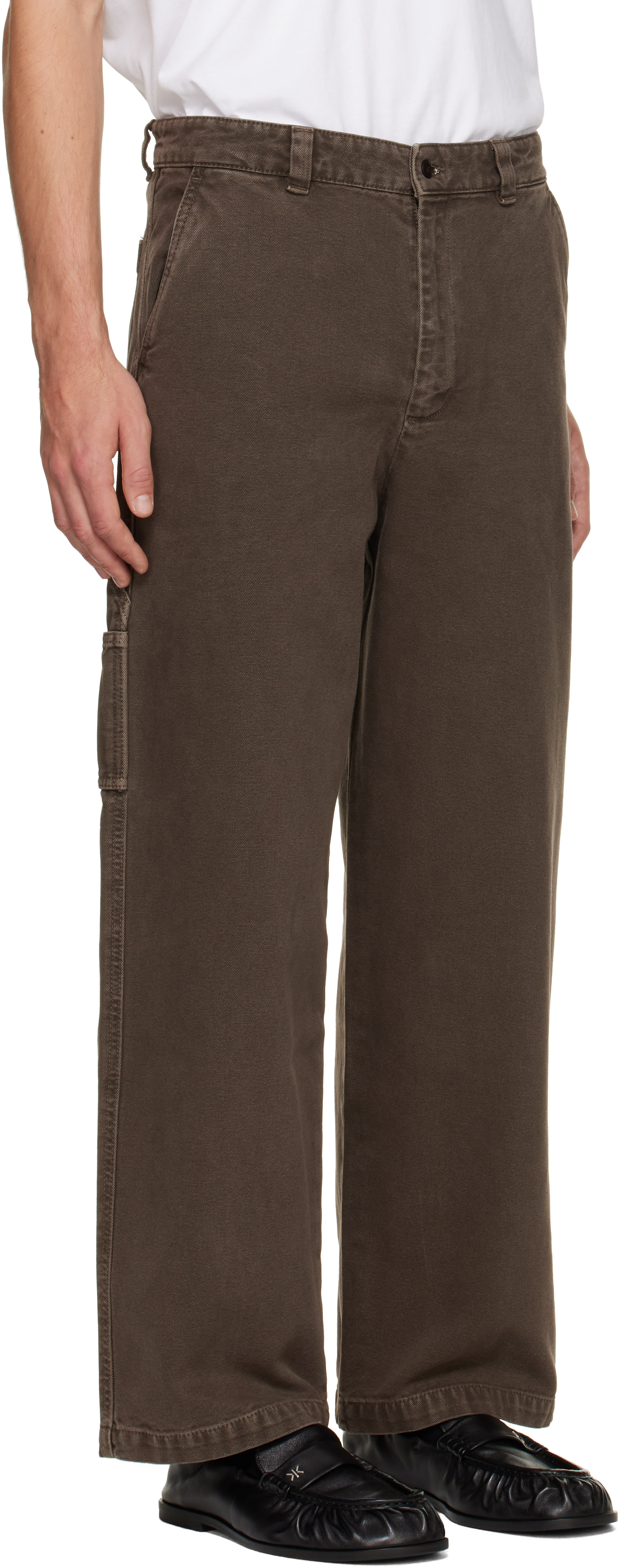 A.P.C. - Brown Canvas Carpenter Trousers