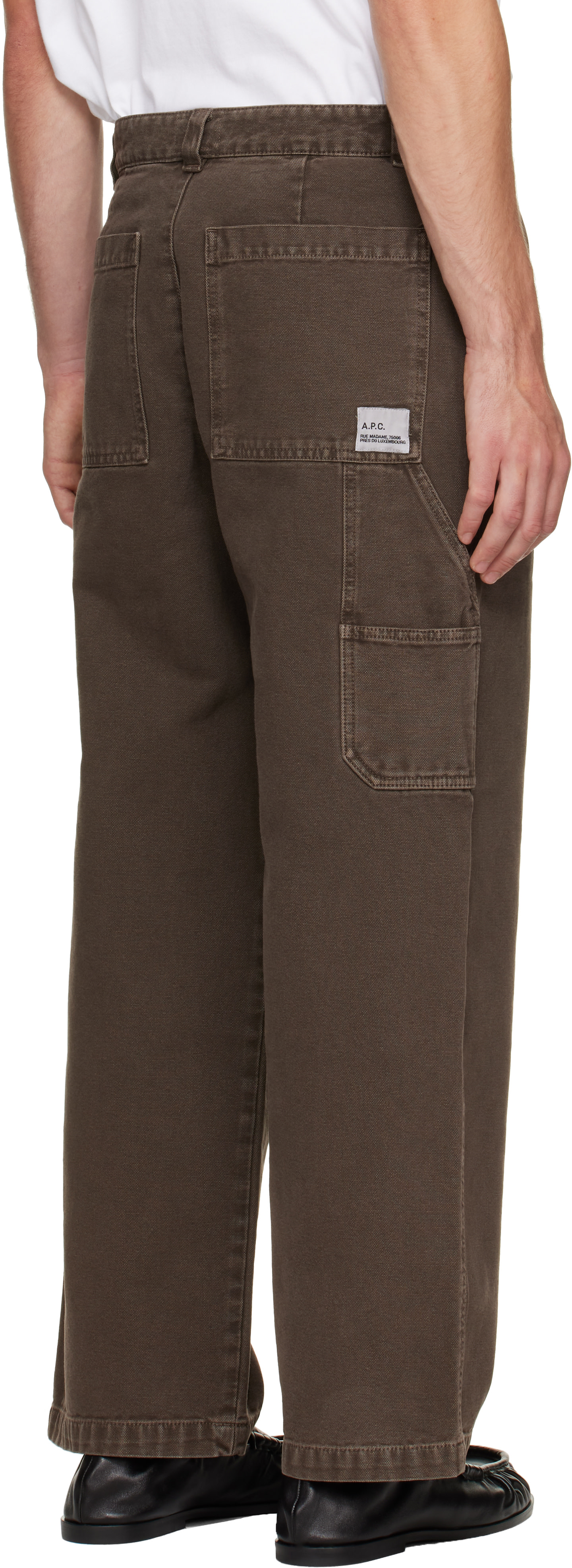 A.P.C. - Brown Canvas Carpenter Trousers