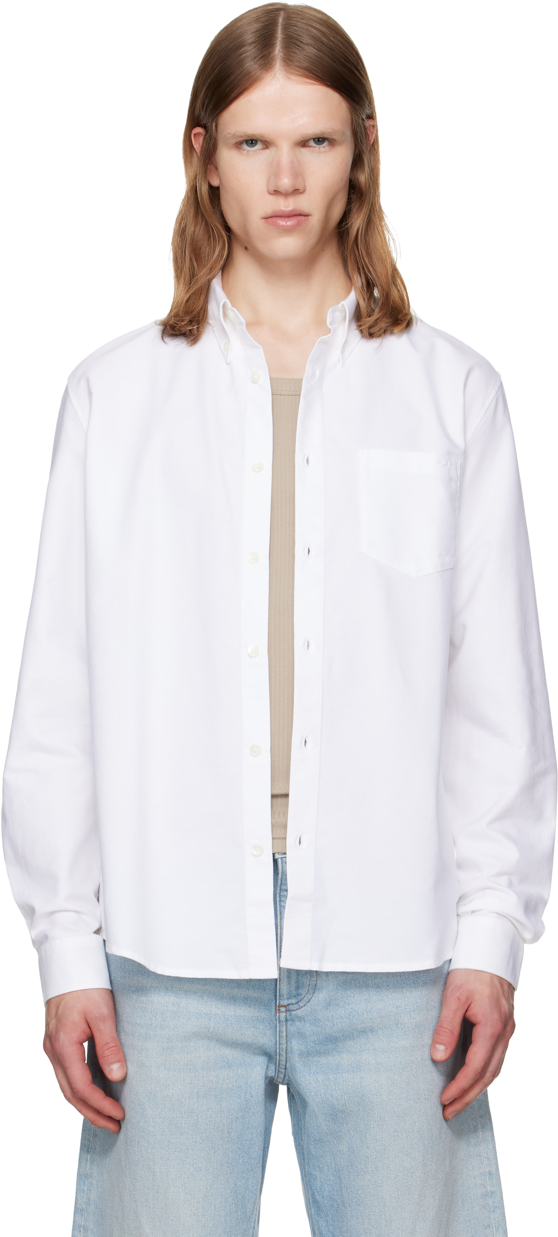 A.P.C. - Chemise Greg blanche