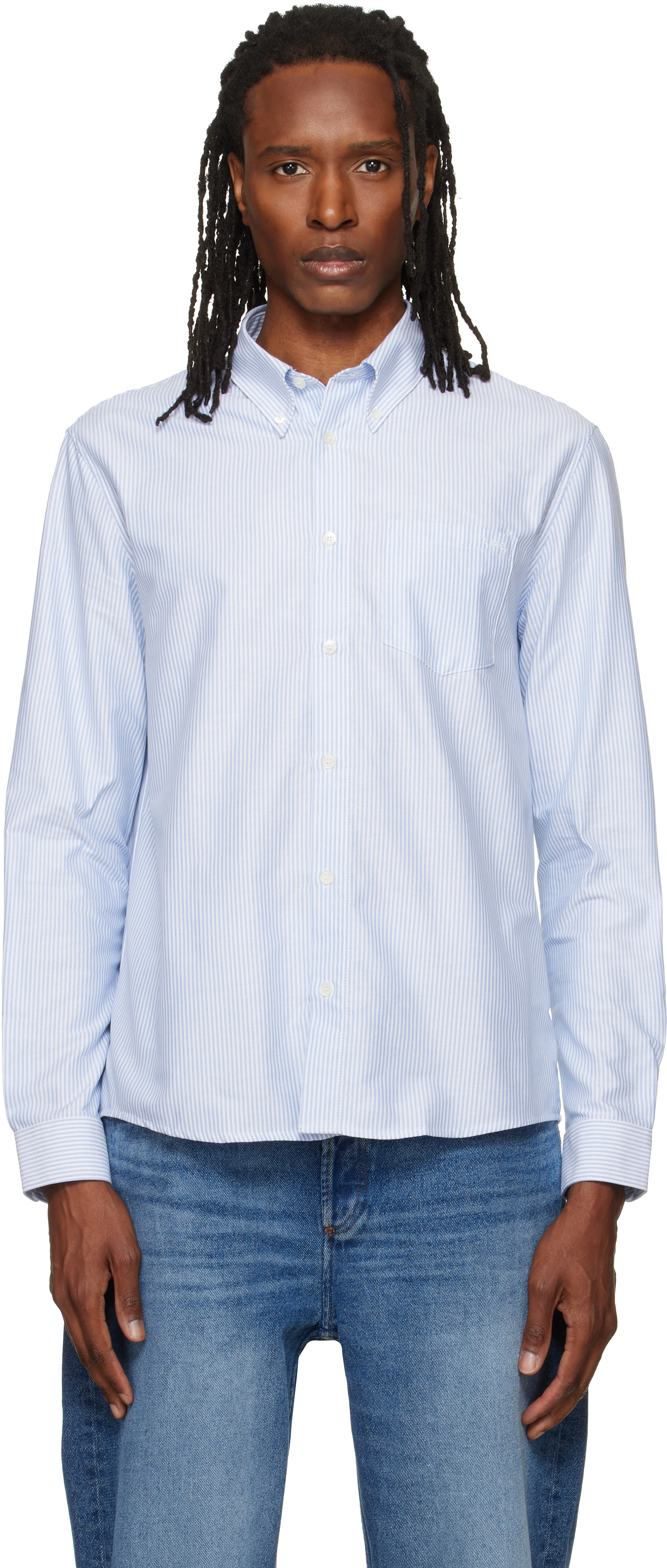 A.P.C. - Chemise Greg bleue