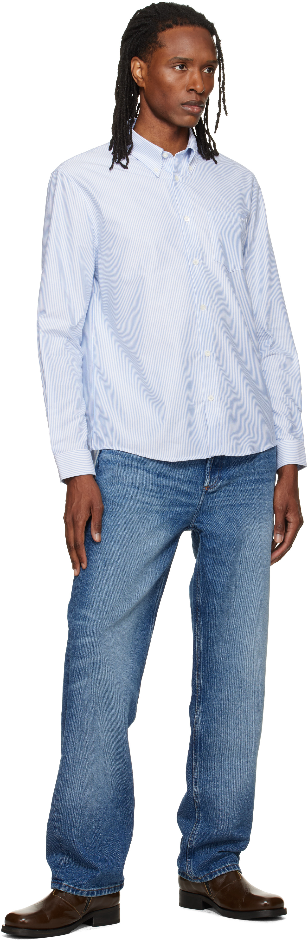 A.P.C. - Chemise Greg bleue