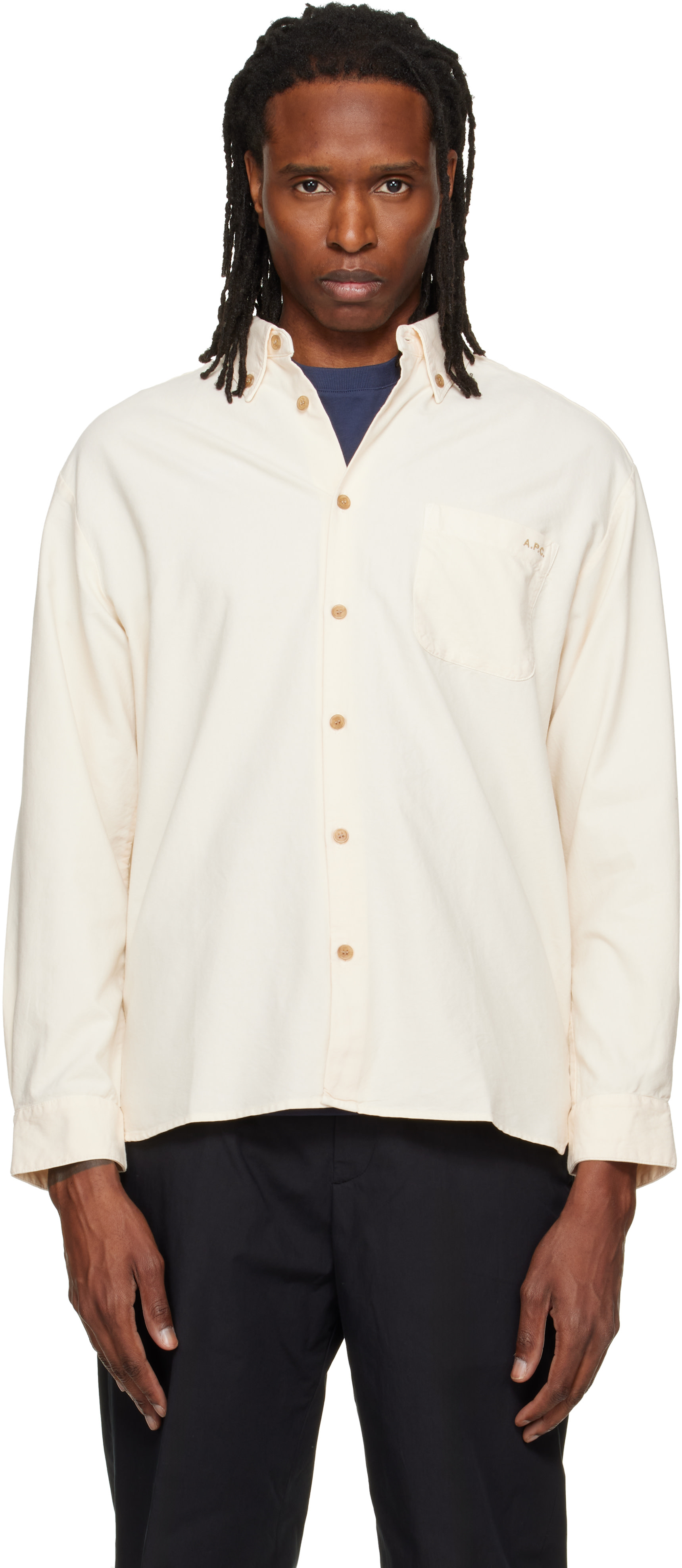 A.P.C. - Off-White Mateo Logo Shirt