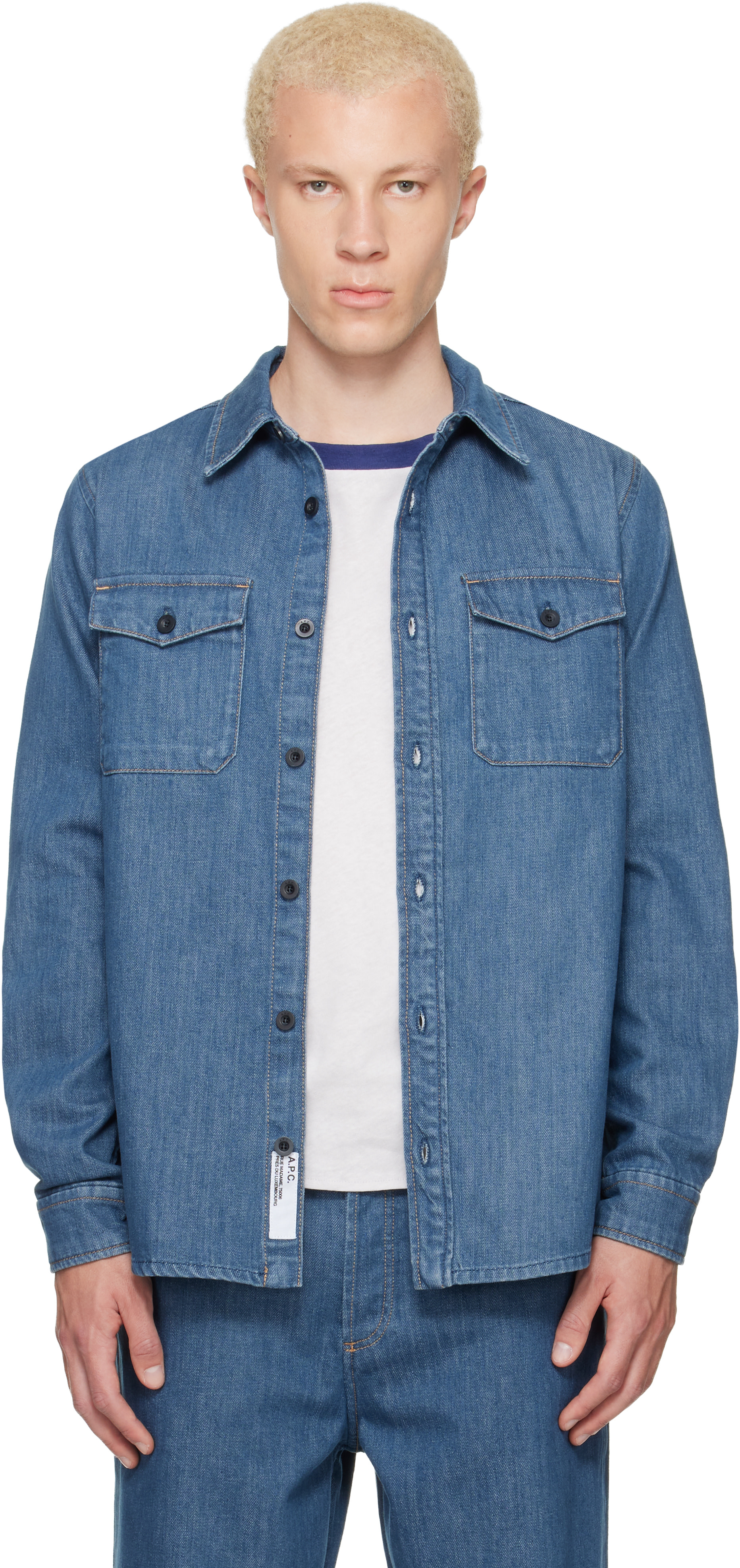 A.P.C. - Chemise bleue en denim