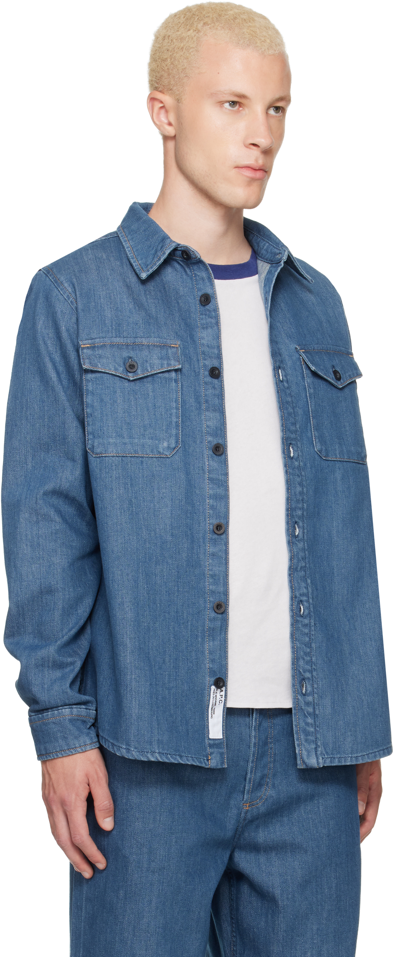 A.P.C. - Chemise bleue en denim