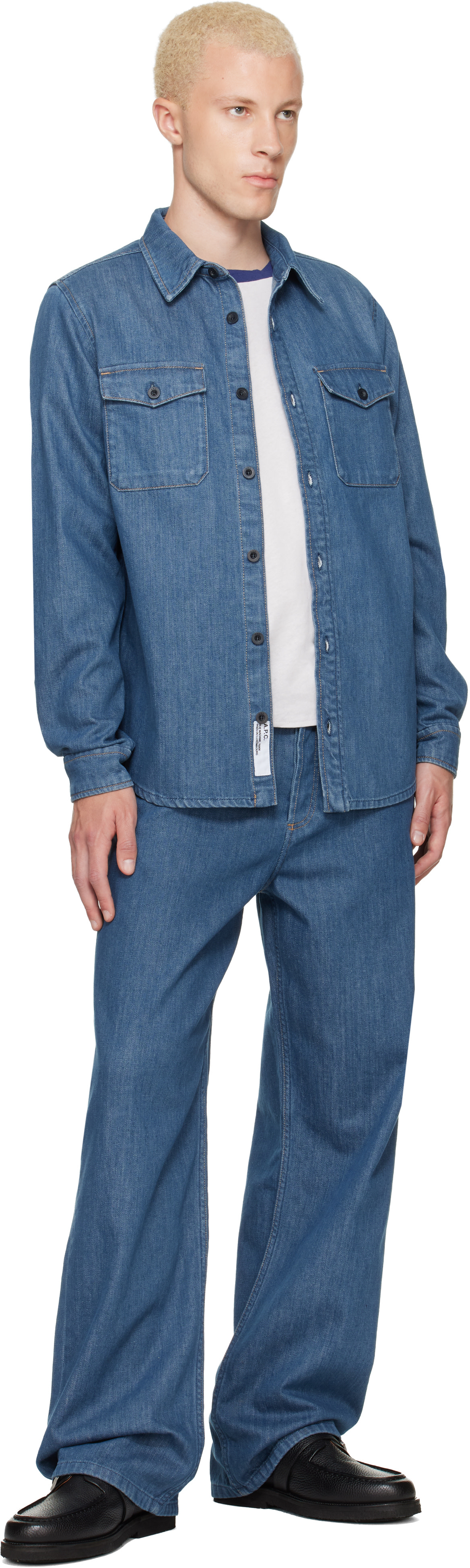 A.P.C. - Chemise bleue en denim