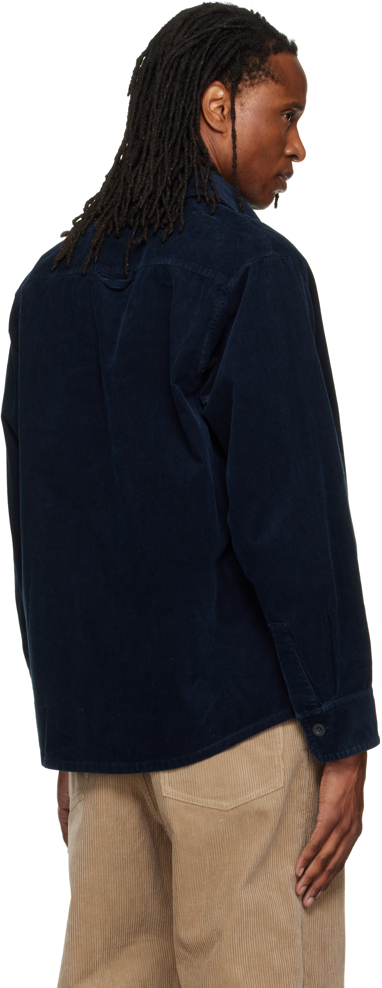 A.P.C. - Navy Basile Logo Overshirt