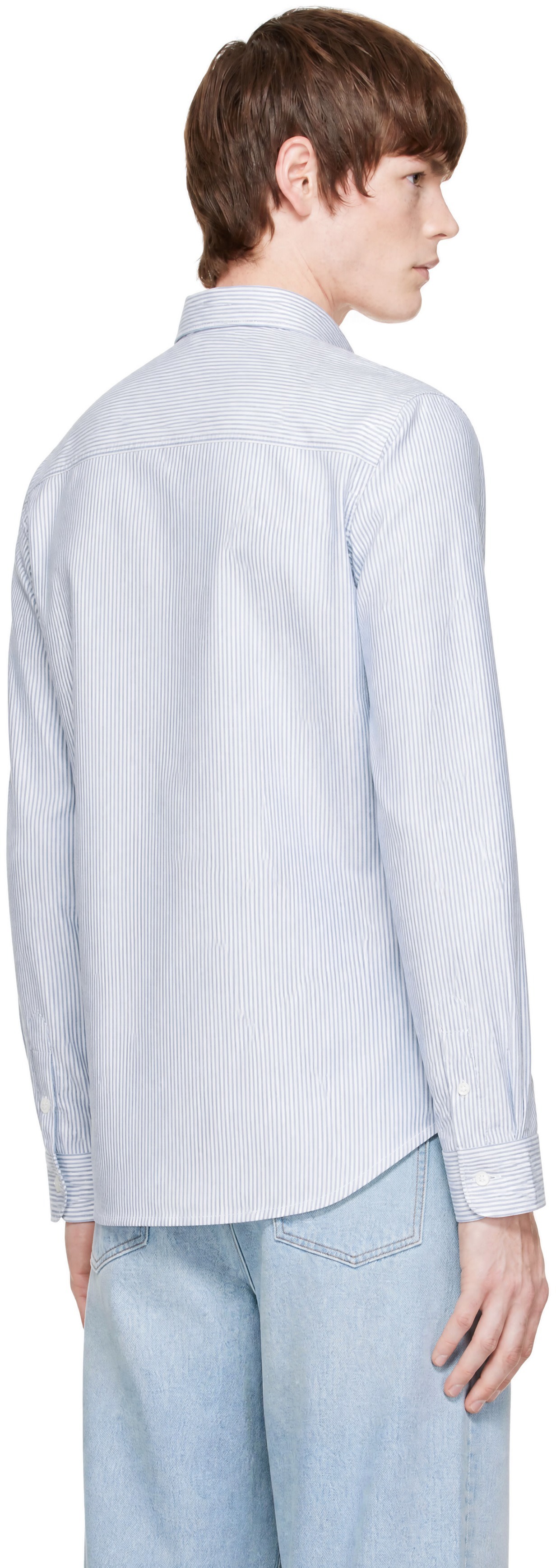 A.P.C. - Green & White Greg Shirt