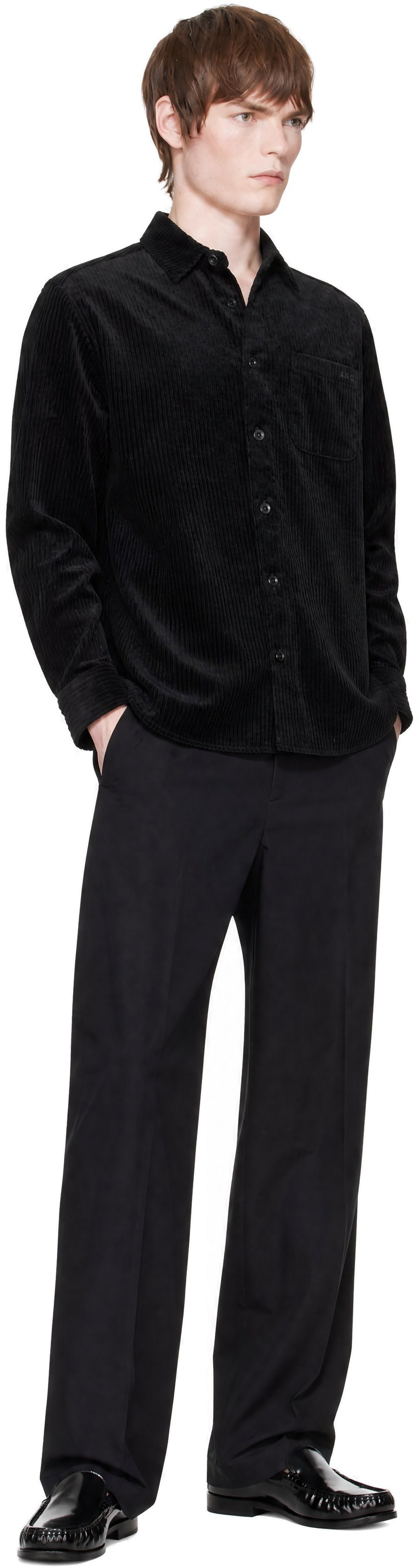 A.P.C. - Black Mateo Logo Shirt