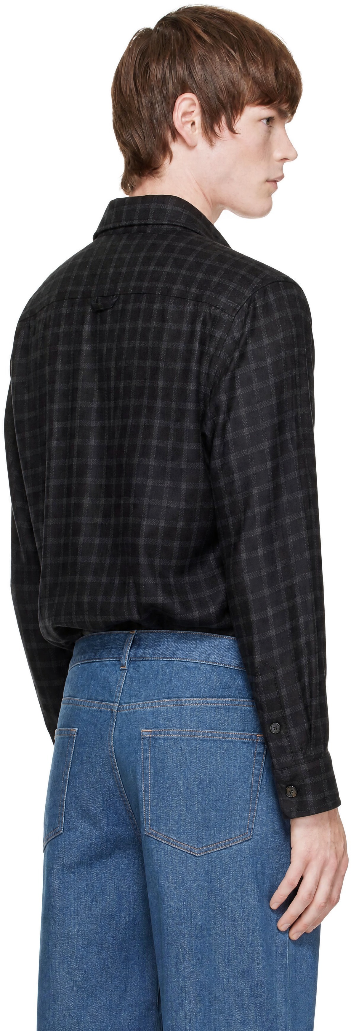 A.P.C. - Black Checked Overshirt