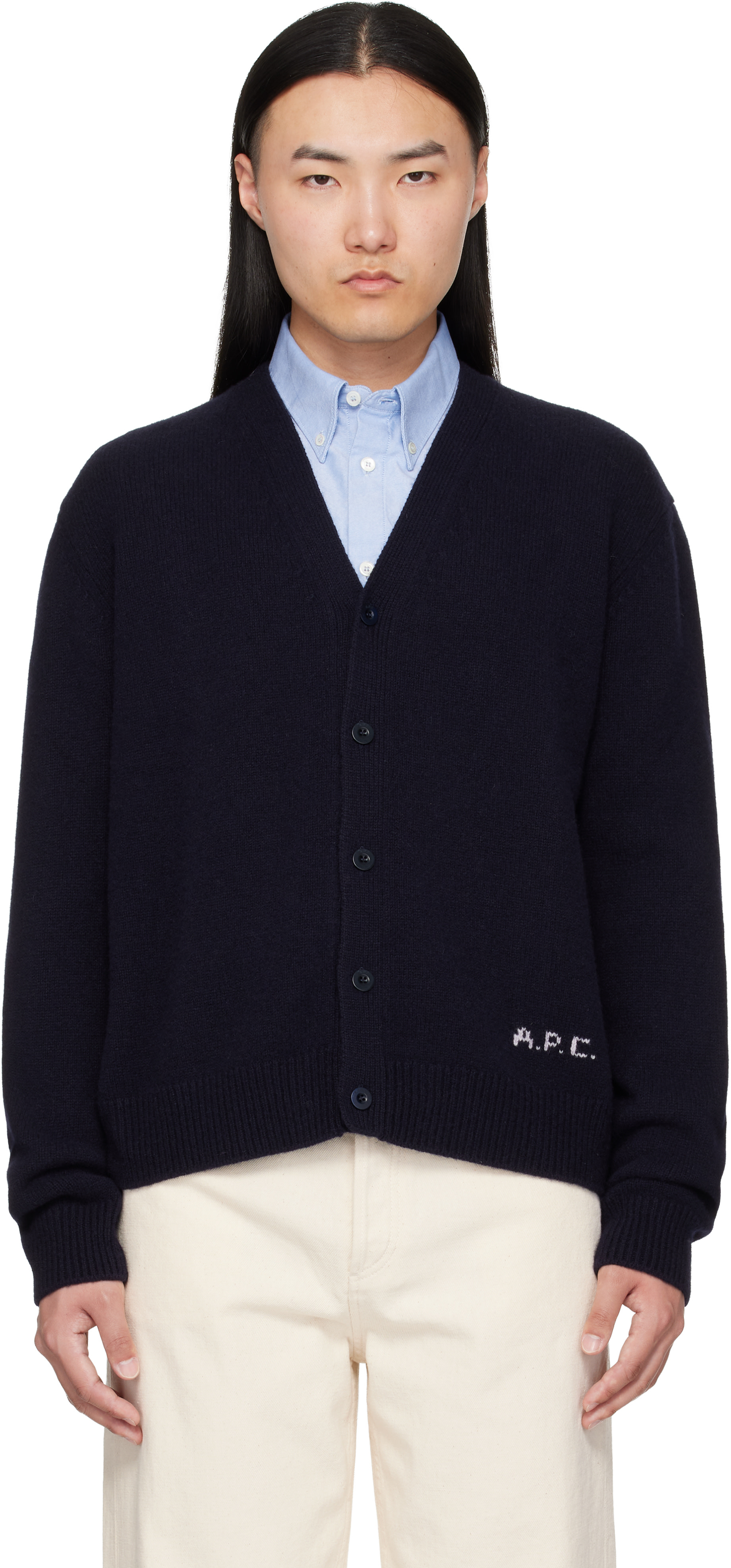 A.P.C. - 네이비 케빈 가디건