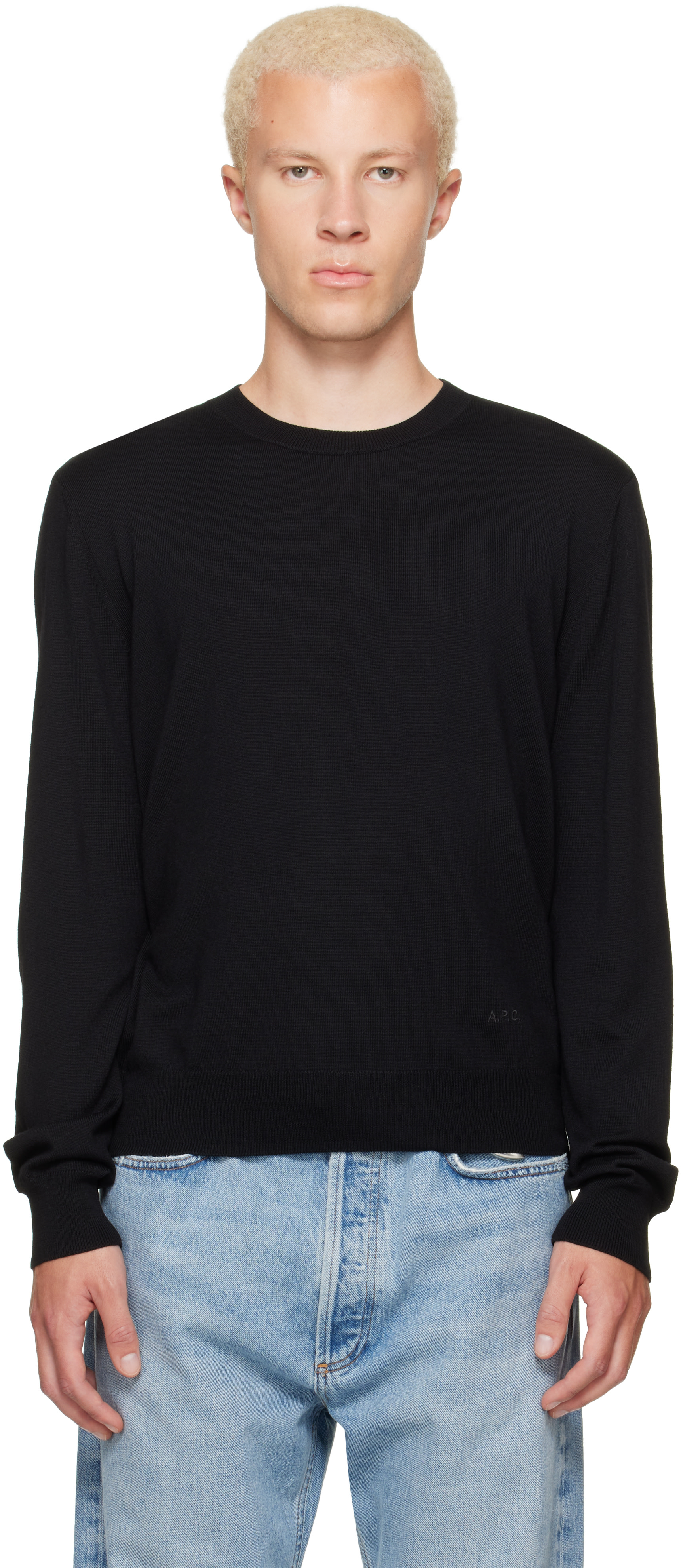 A.P.C. - Black Matthieu Wool Sweater