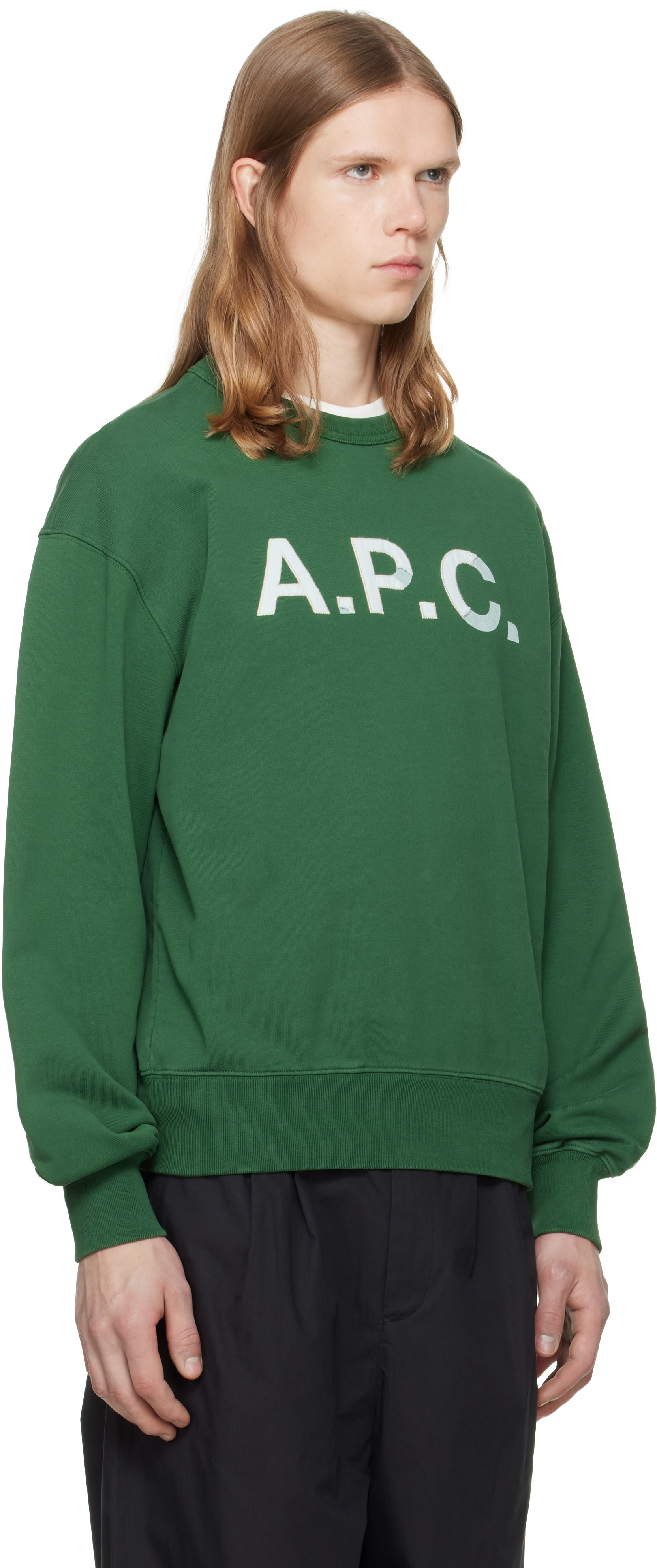 A.P.C. - 그린 빈티지 APC 스웨트셔츠
