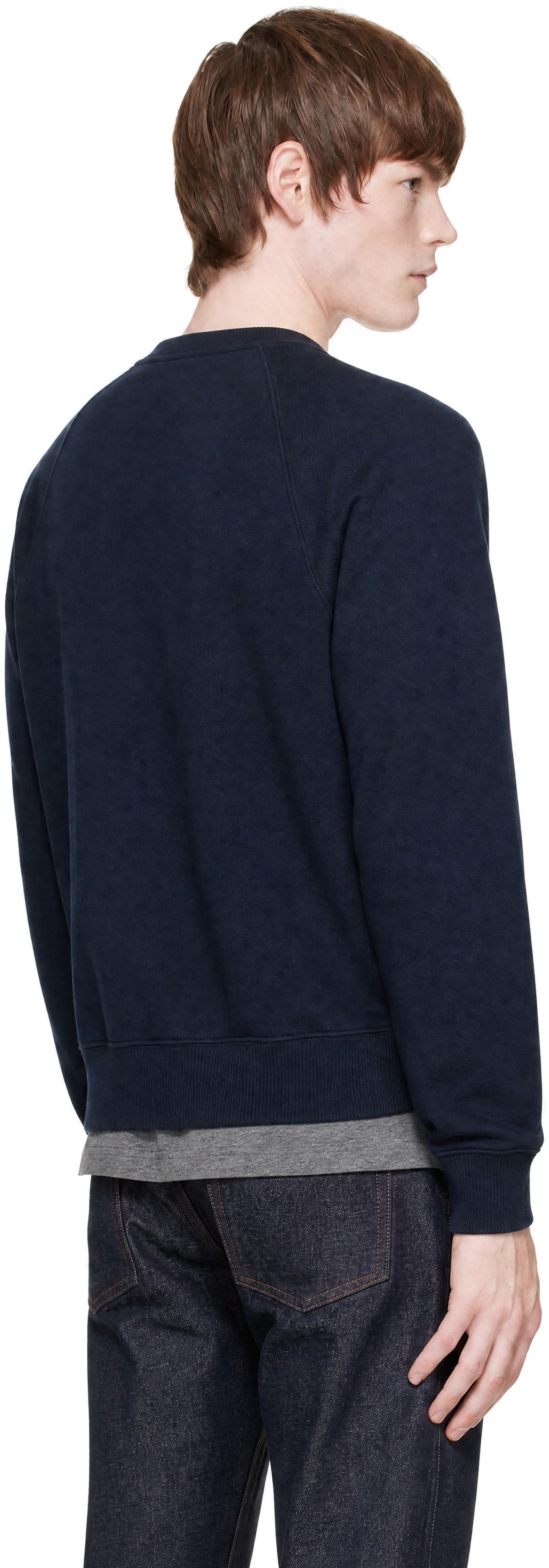 A.P.C. - Navy Raglan Sleeves Sweatshirt