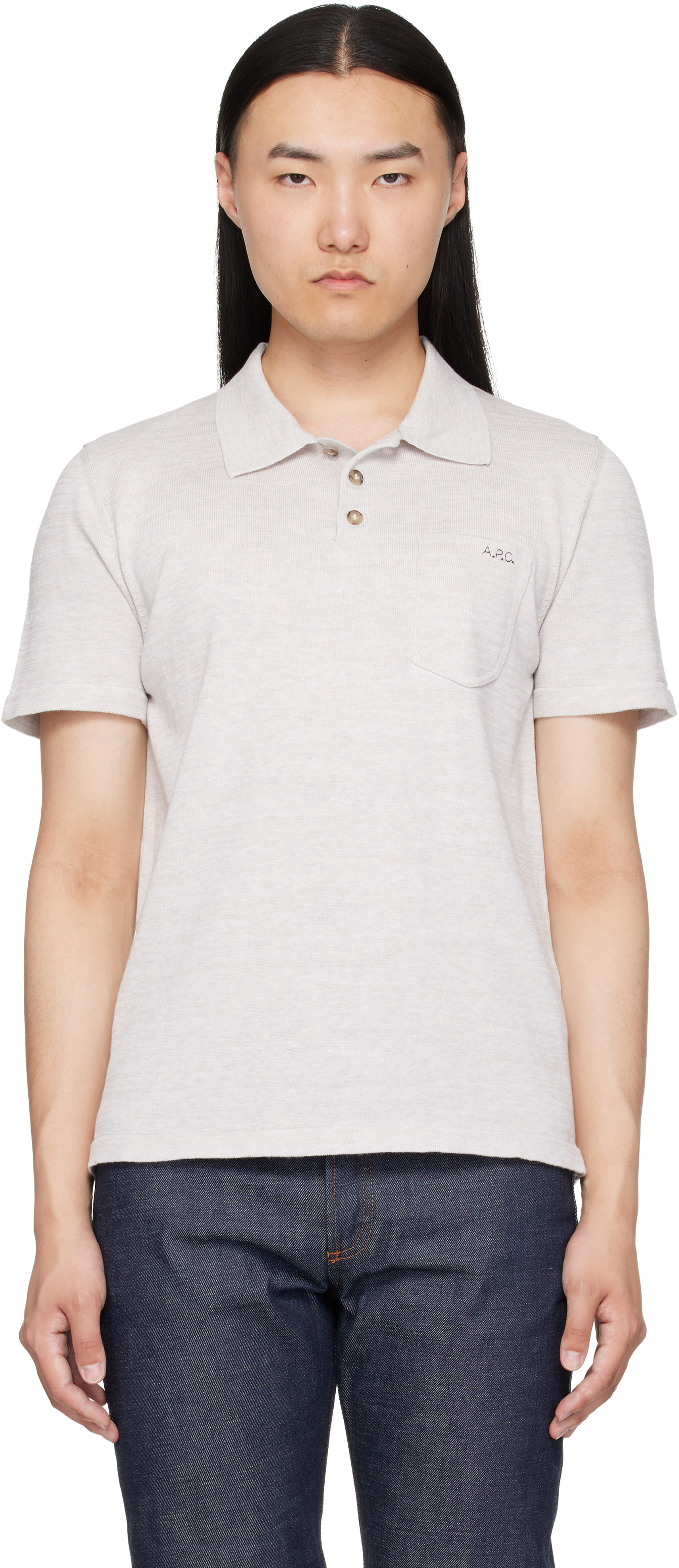 A.P.C. - Gray Gide Polo