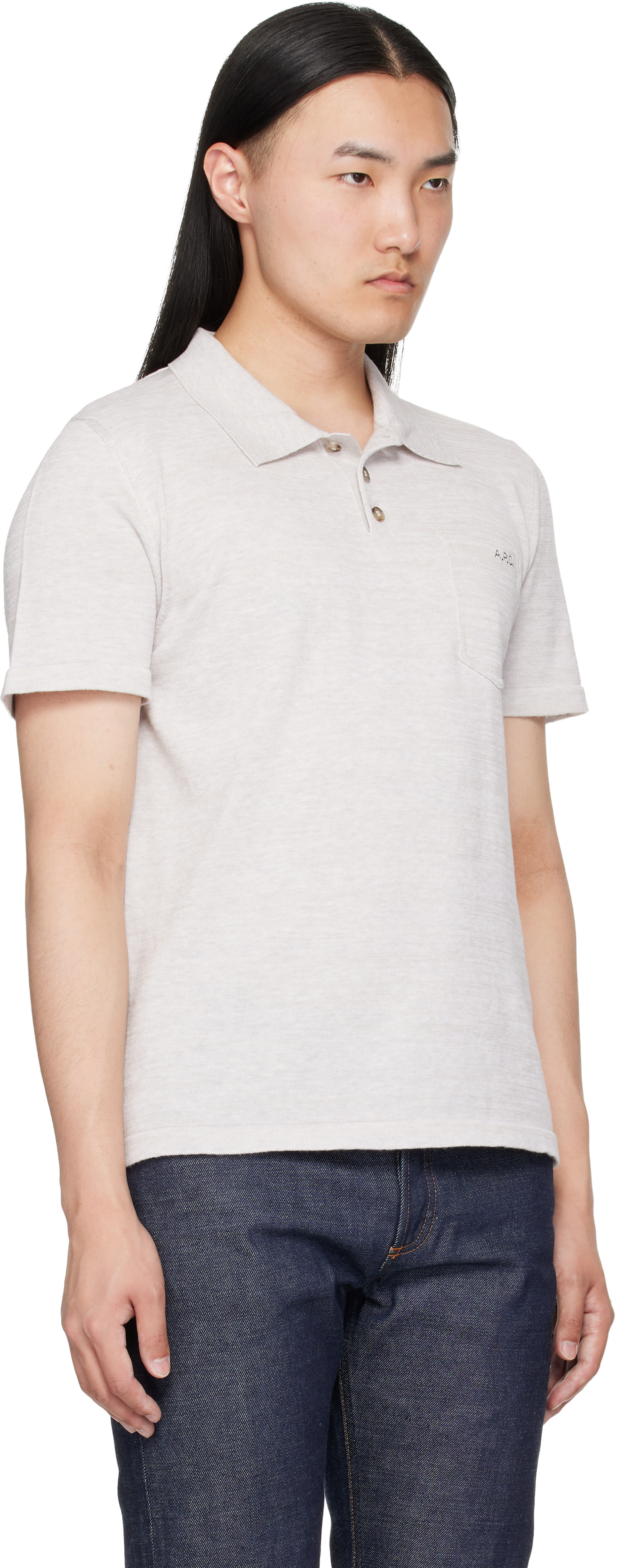 A.P.C. - Polo Gide gris