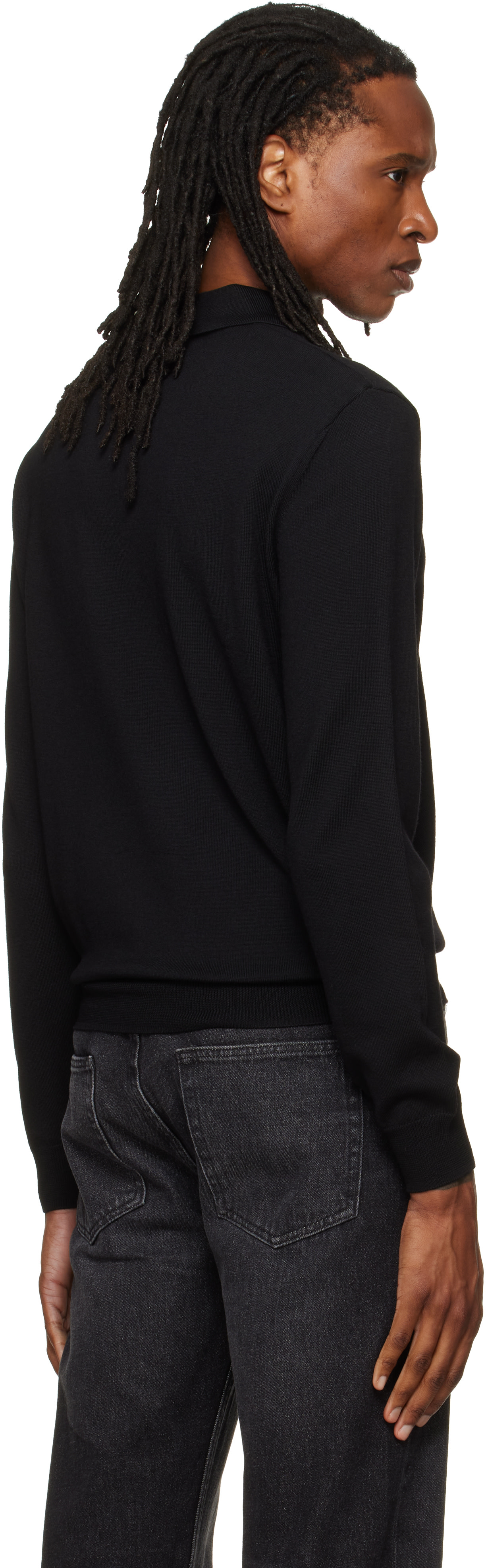 A.P.C. - Black Wool Polo