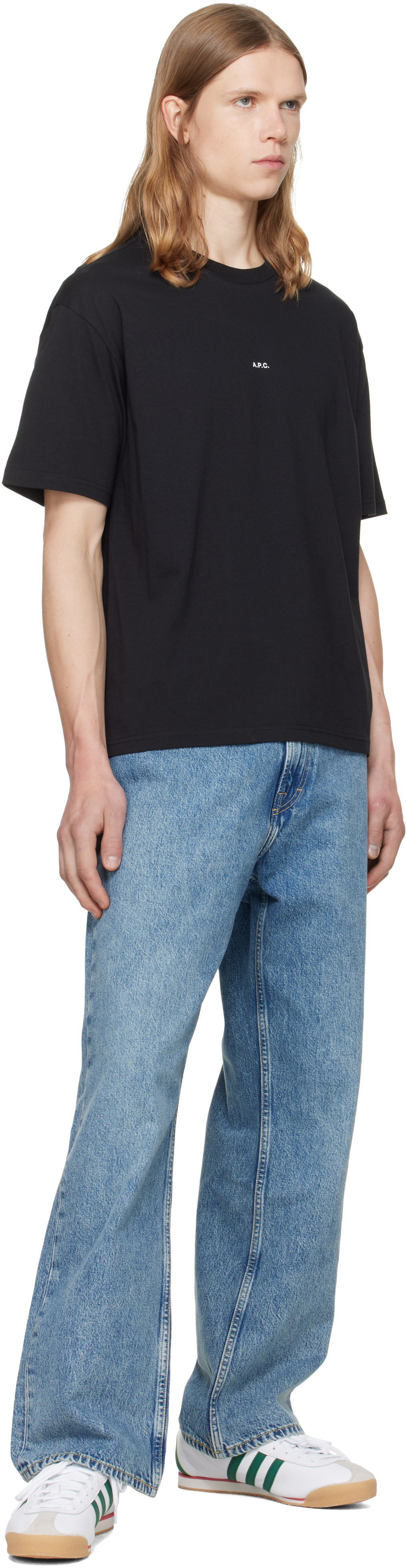 A.P.C. - ブラック Boxy Micro Logo Tシャツ