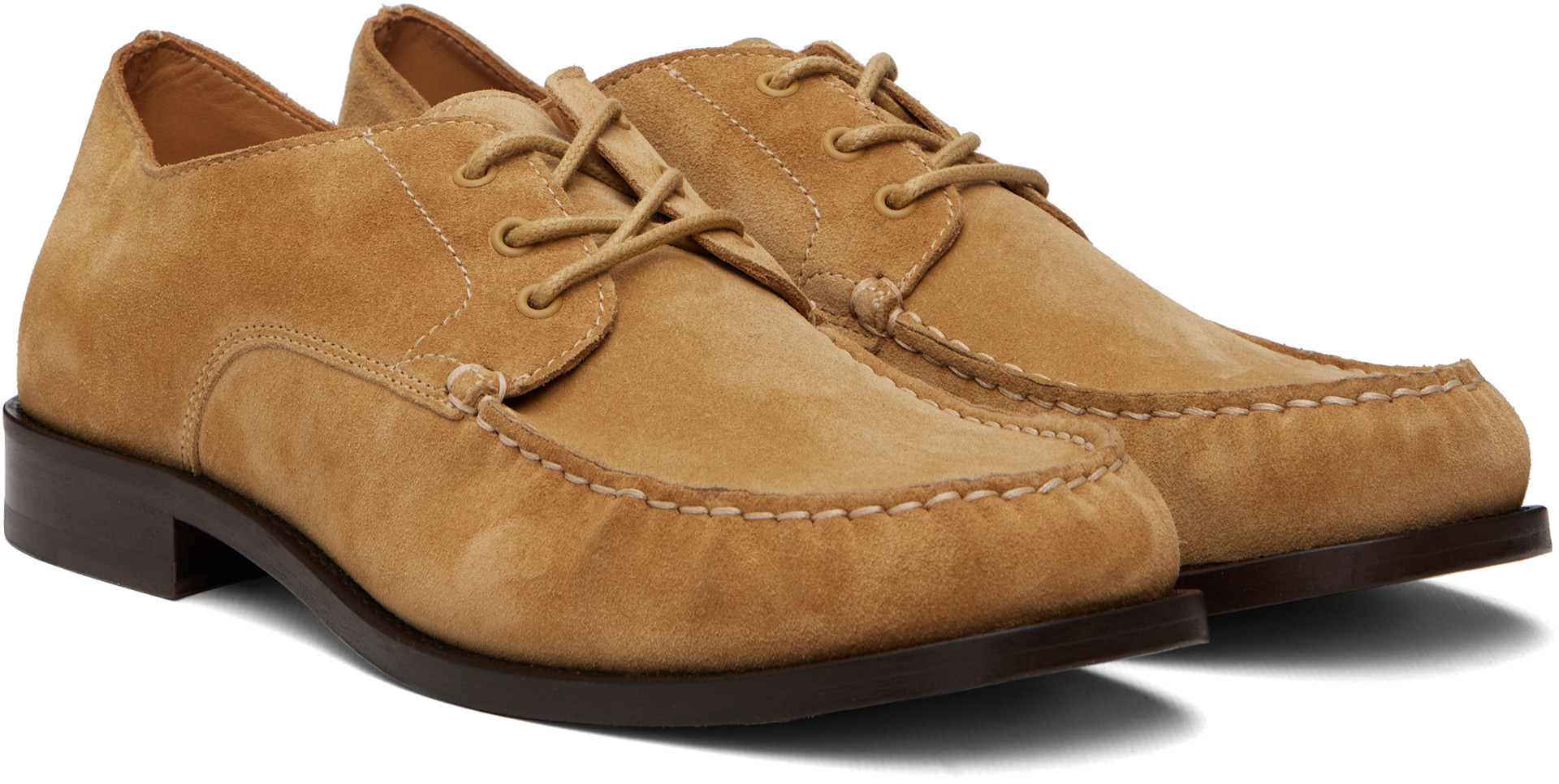 A.P.C. - Tan Suede Derbys