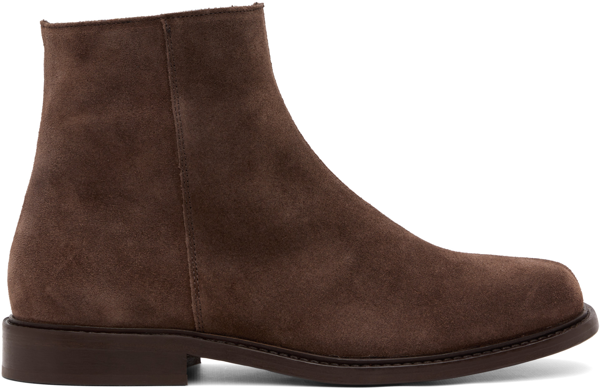 A.P.C. - Bottines brunes en suède