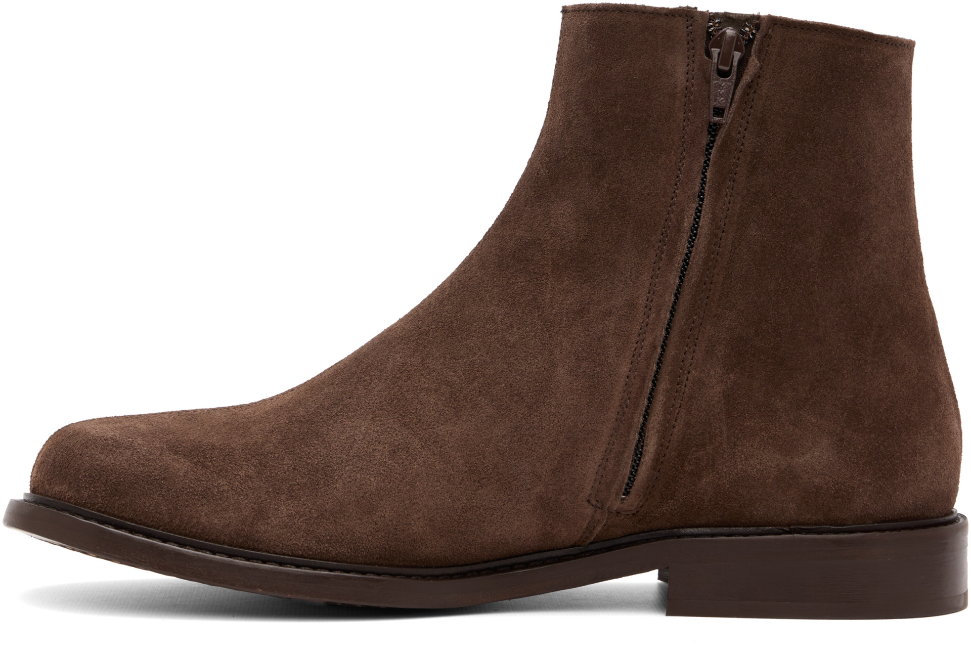 A.P.C. - Bottines brunes en suède