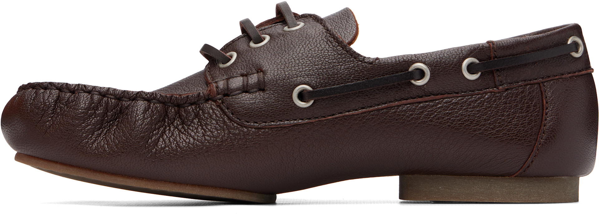 A.P.C. - Brown Camille Boat Shoes