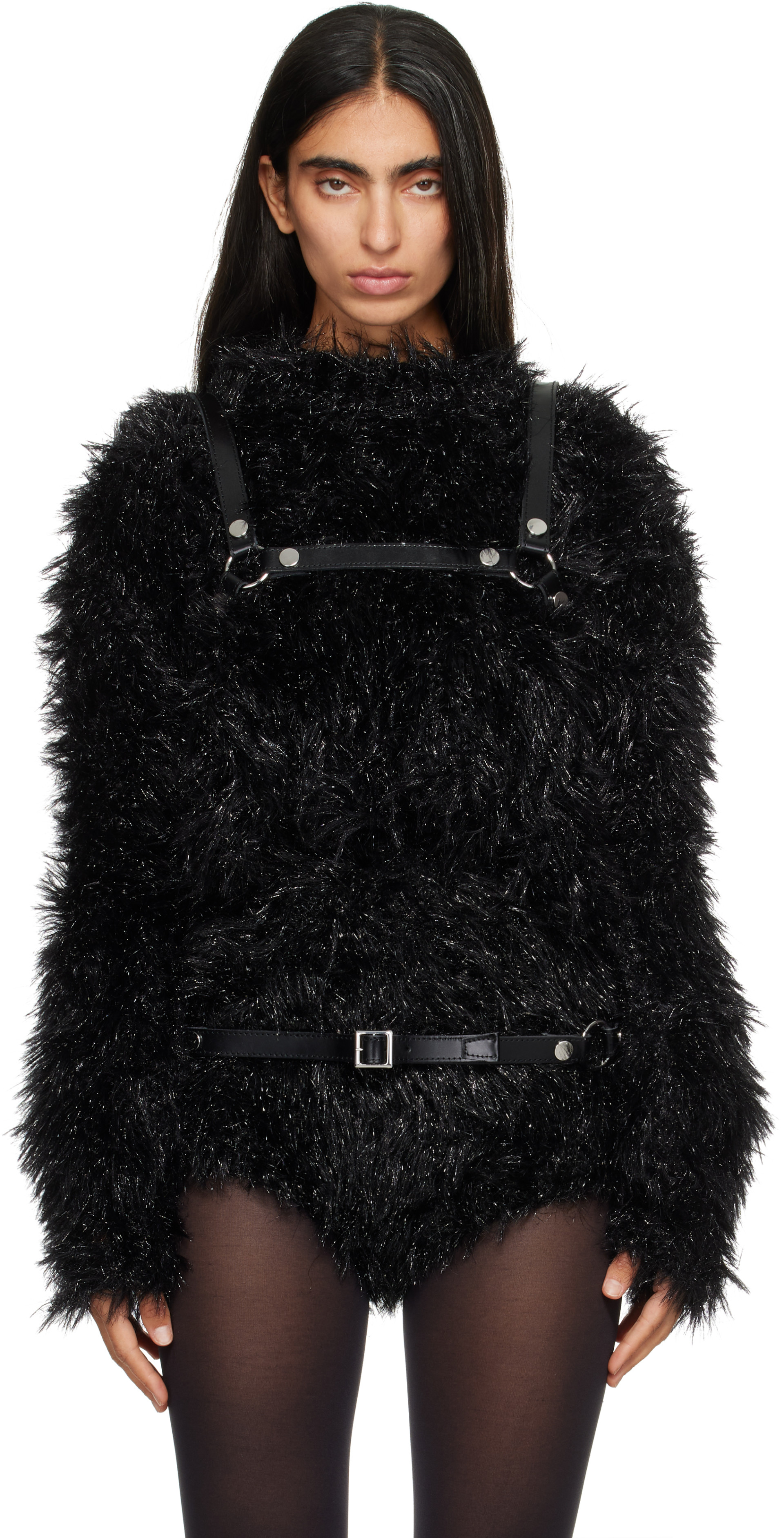 Junya Watanabe - Harnais noir en cuir