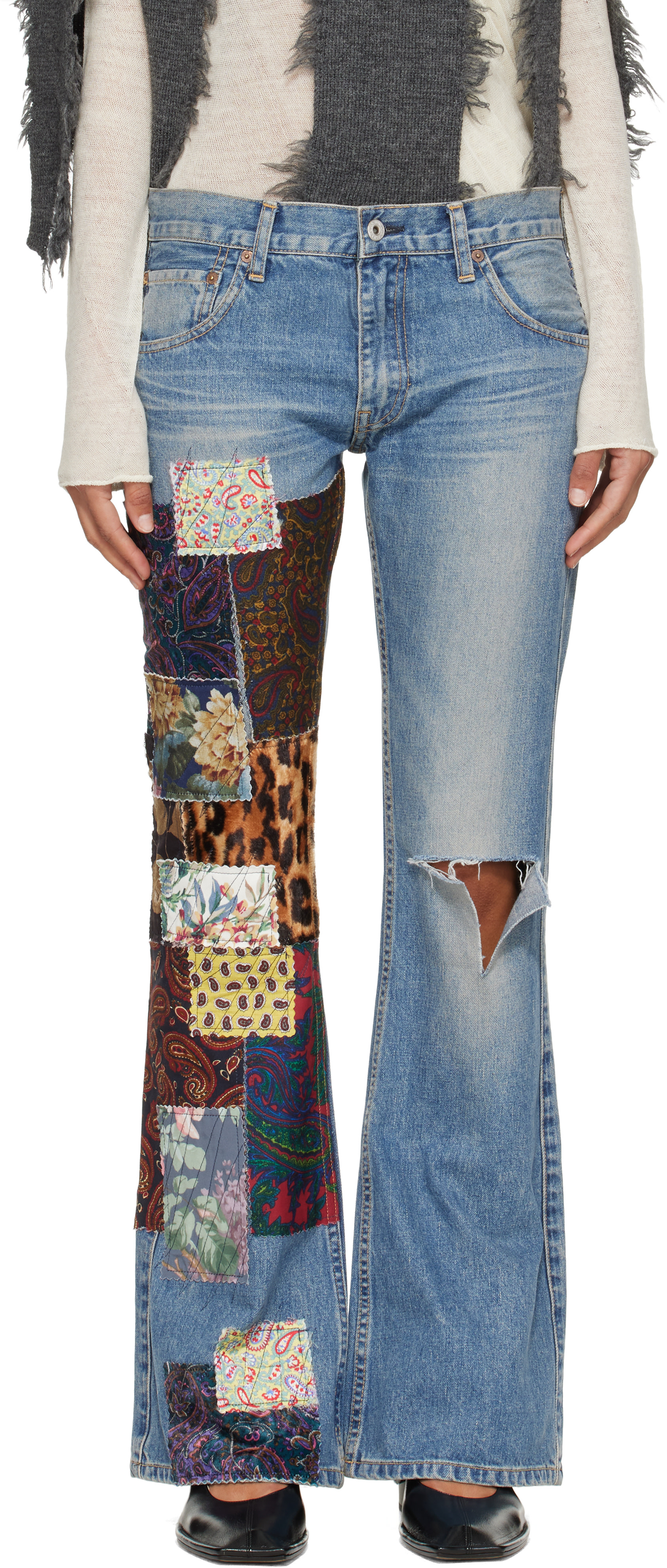 Junya Watanabe - Blue Patchwork Jeans