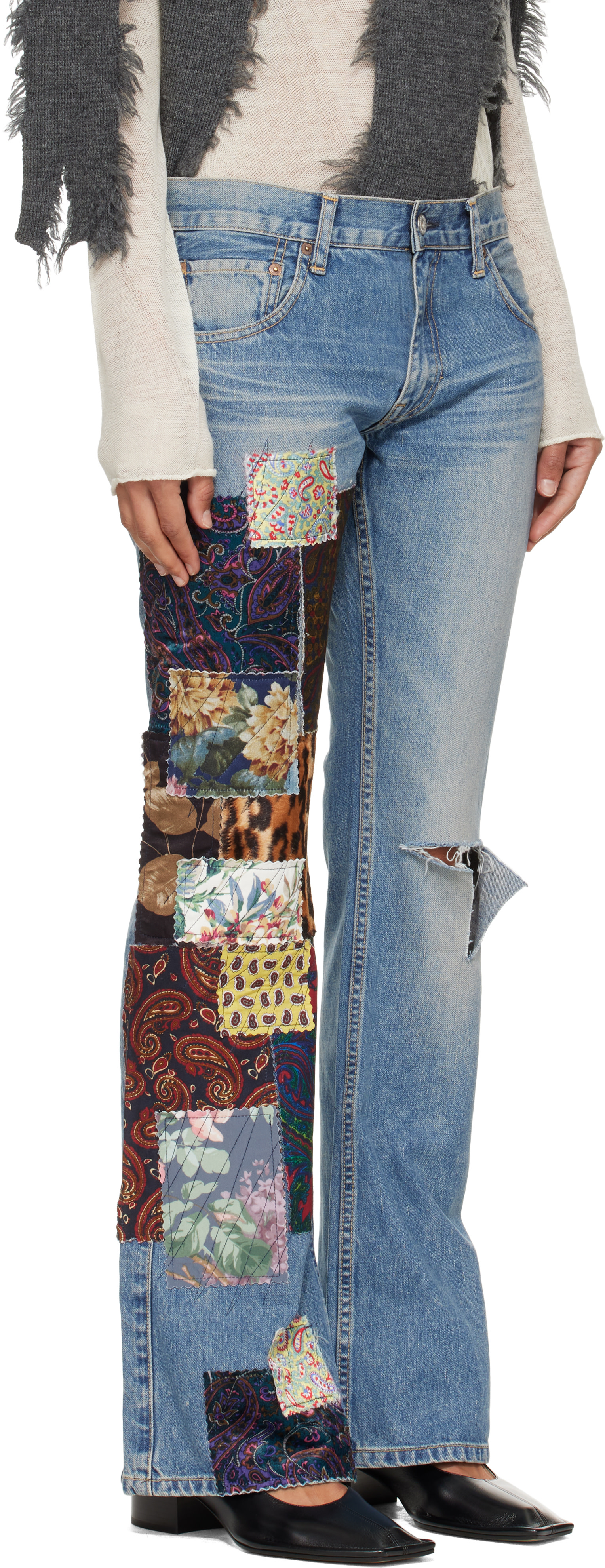 Junya Watanabe - Blue Patchwork Jeans