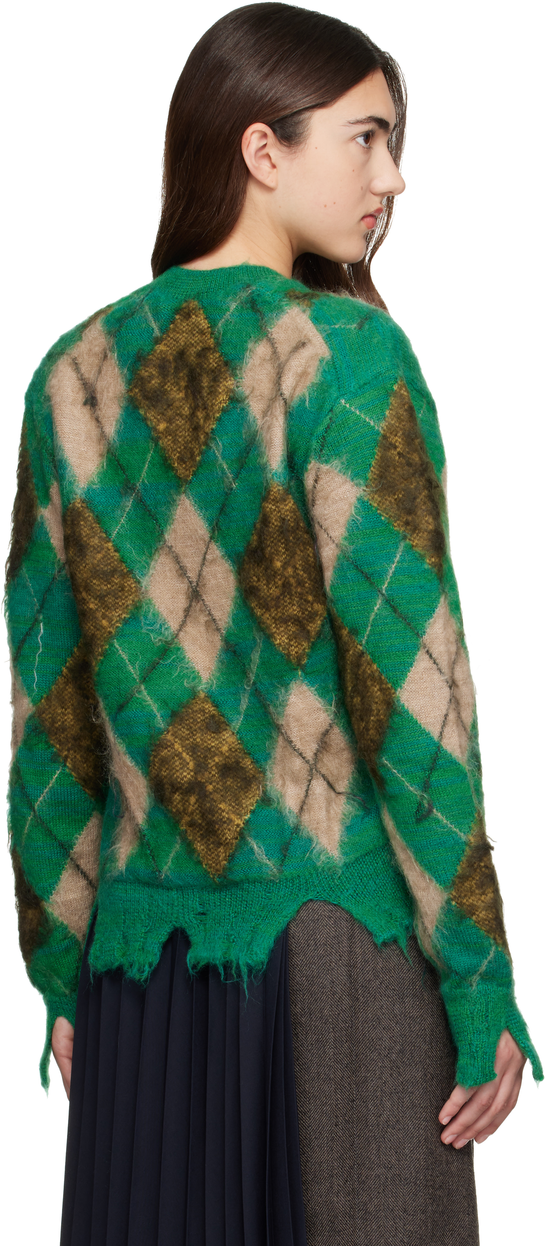 Junya Watanabe - Green Argyle Sweater