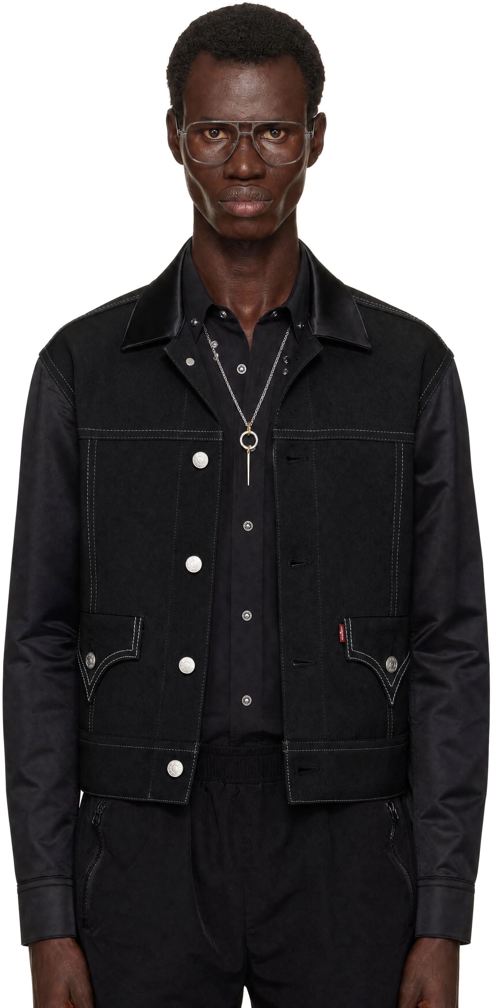 Junya Watanabe - Black Levi's Edition Paneled Jacket
