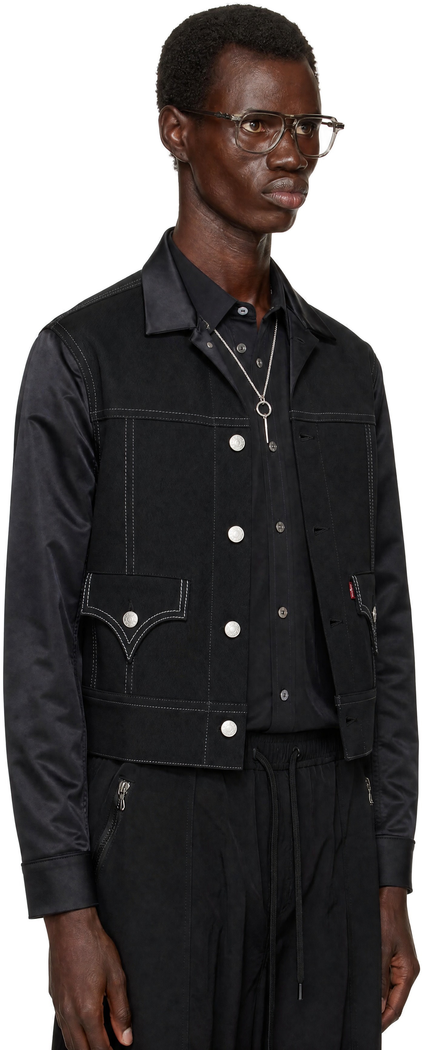 Junya Watanabe - Black Levi's Edition Paneled Jacket