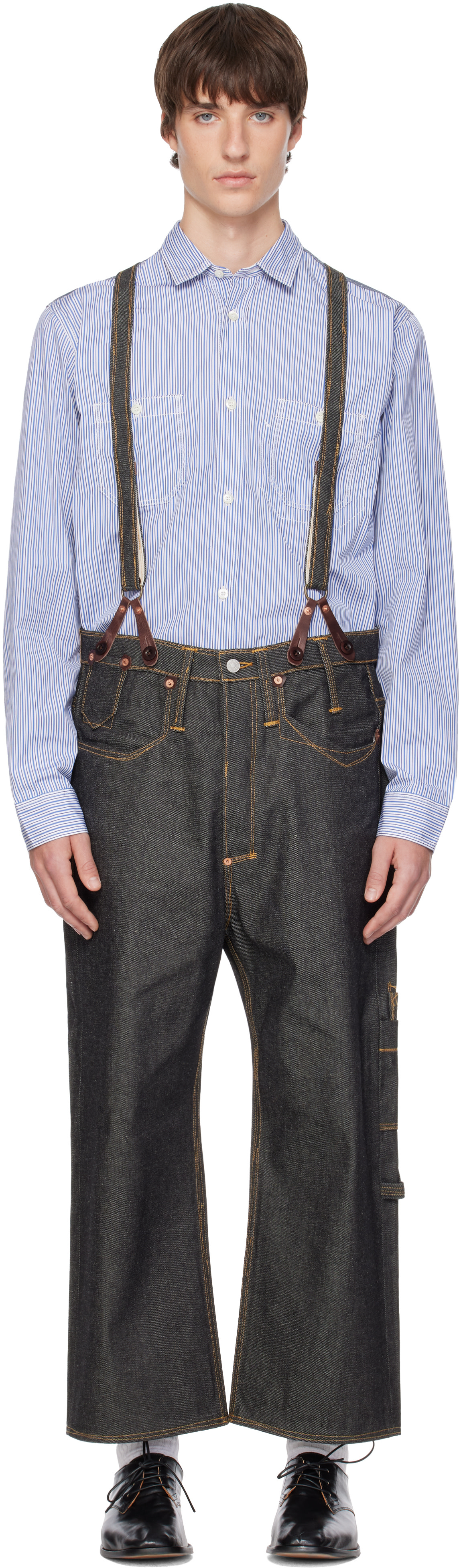 Junya Watanabe - Black Levi's Edition Suspender Jeans