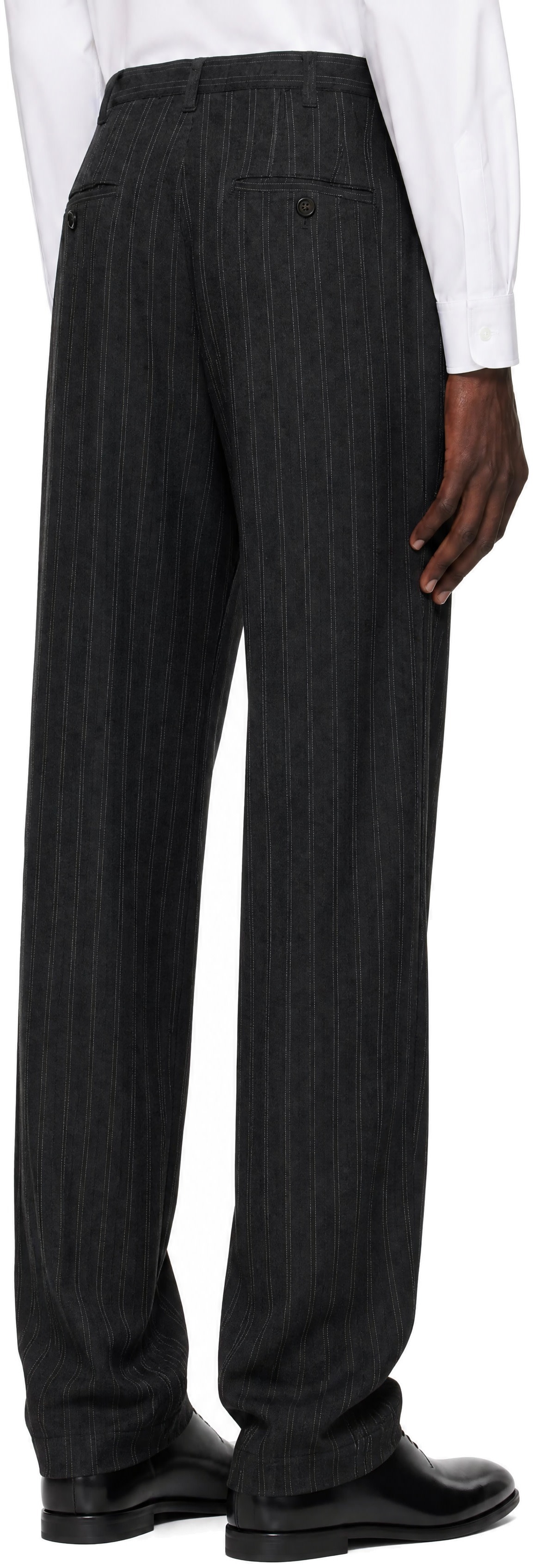 Junya Watanabe - Gray Striped Trousers