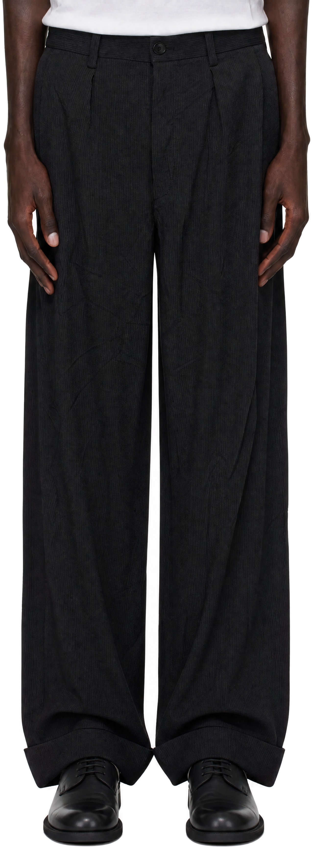 Junya Watanabe - Gray Herringbone Trousers