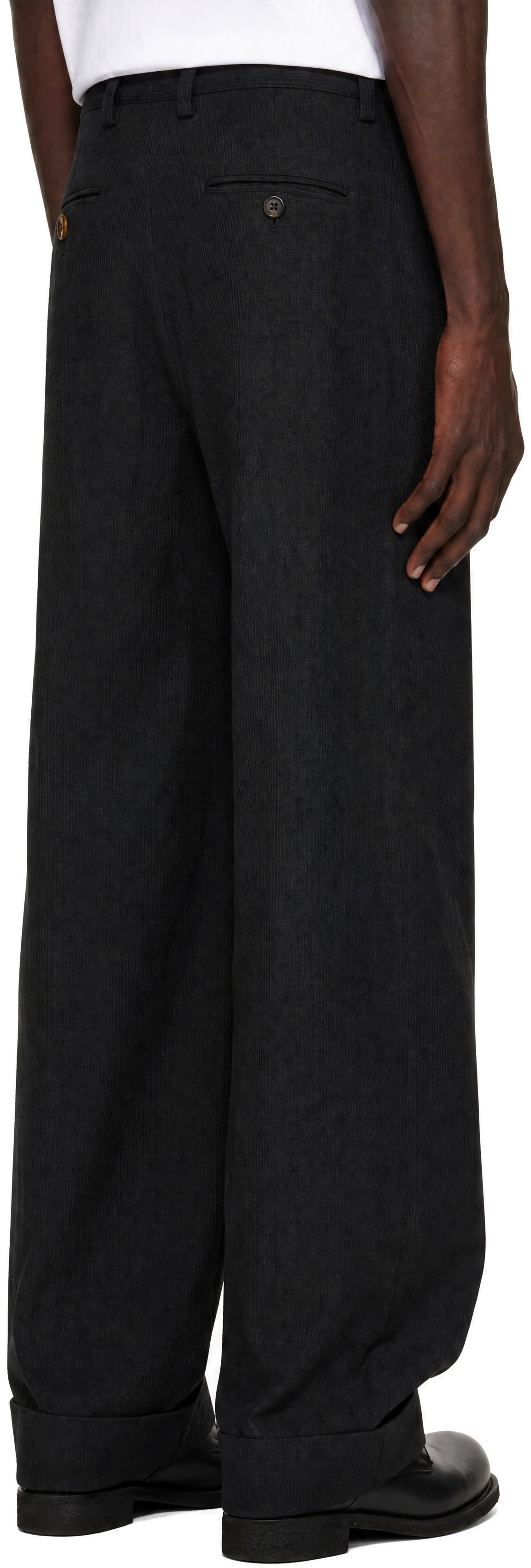 Junya Watanabe - Gray Herringbone Trousers