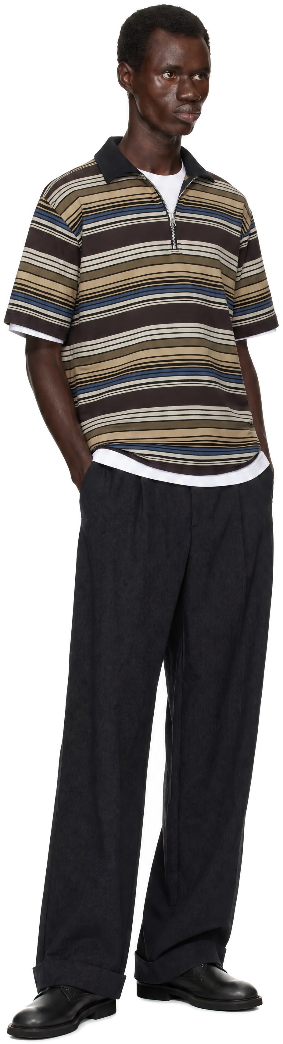 Junya Watanabe - Gray Herringbone Trousers
