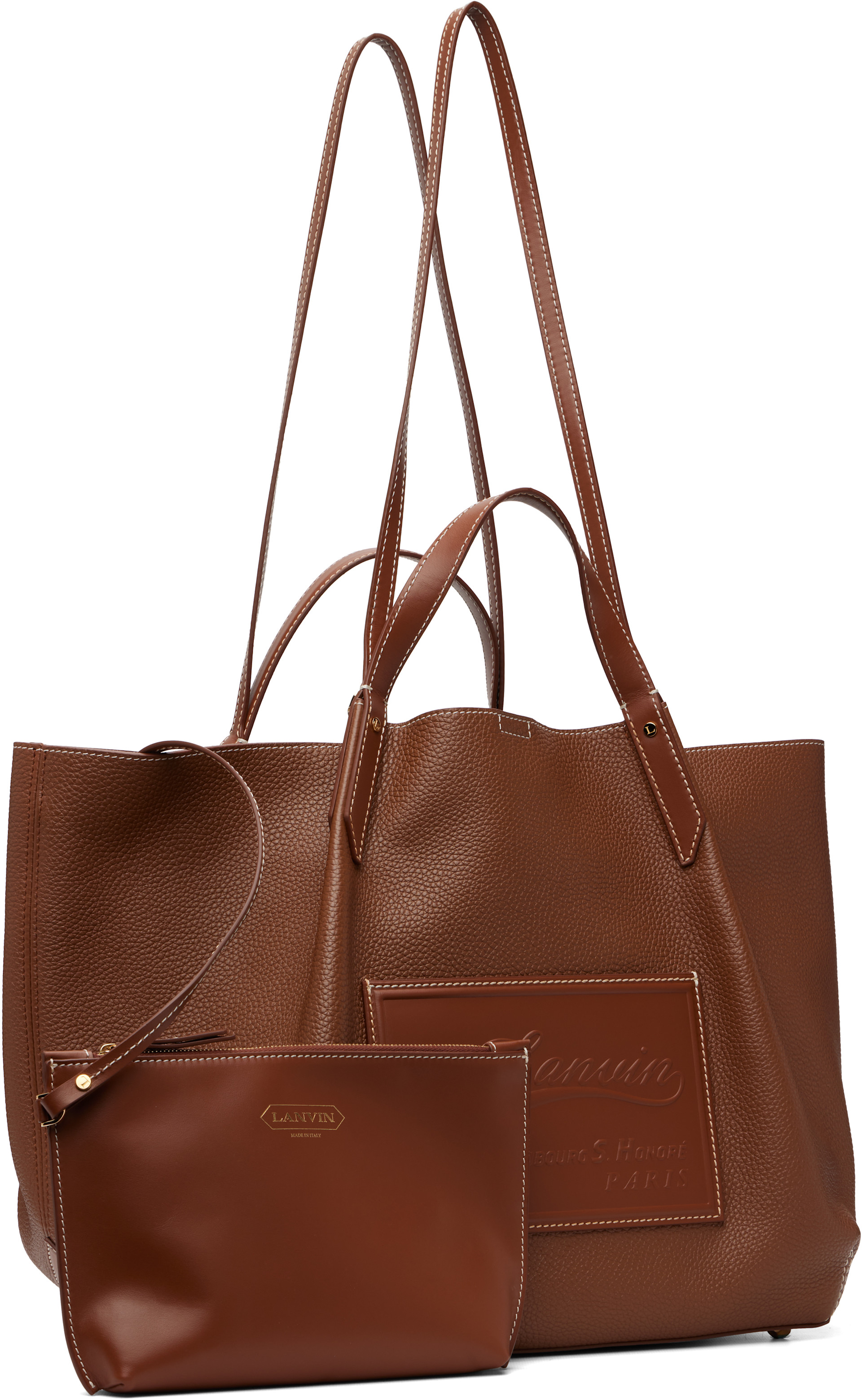 Lanvin - Cabas Catch by Lanvin brun