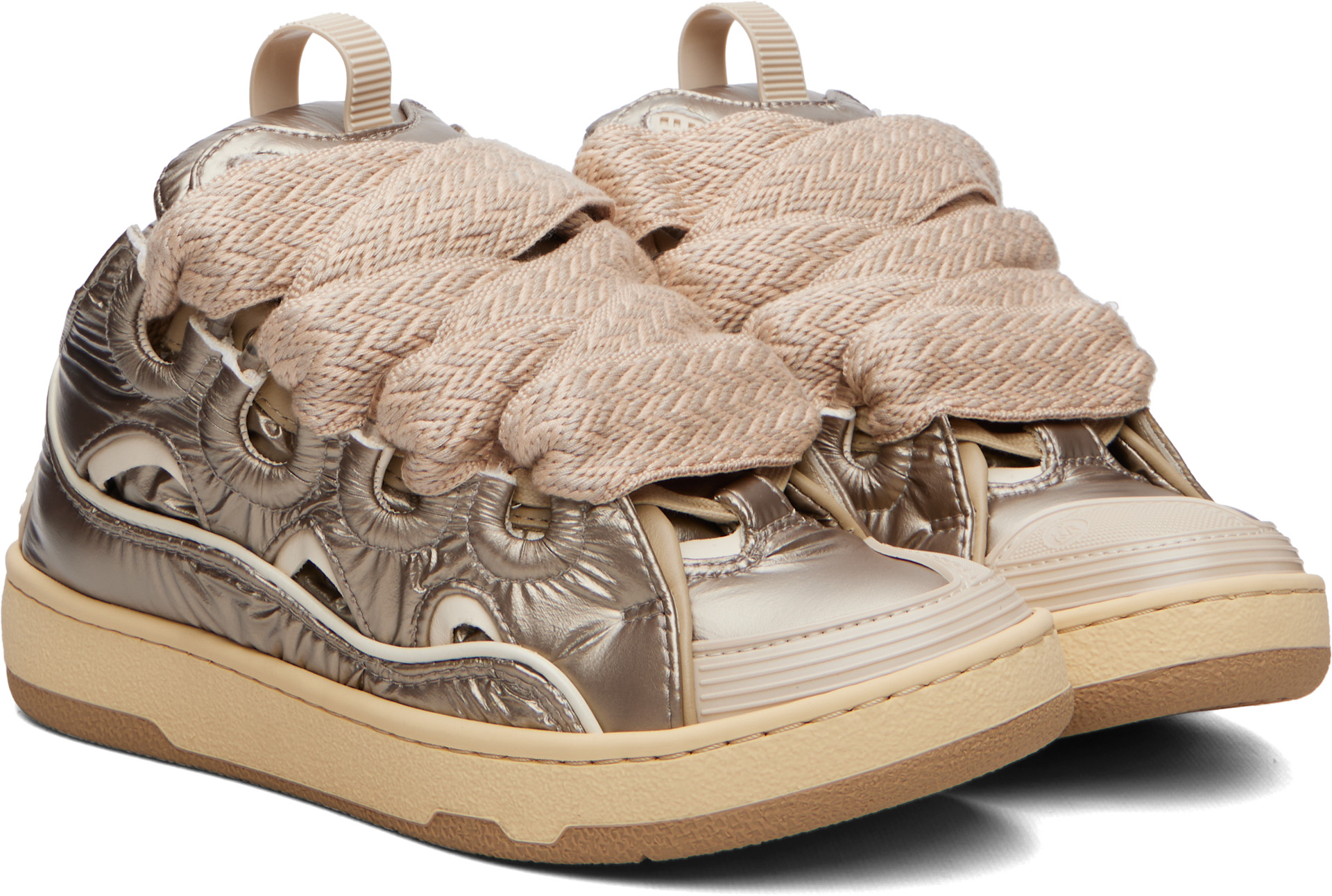Lanvin - Baskets Curb jaunes