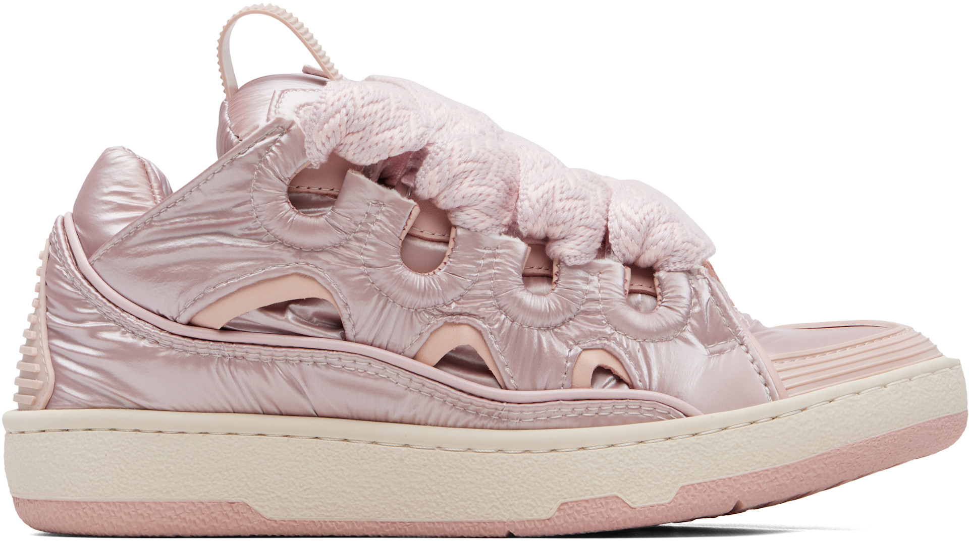 PINK ランバンLANVINコレクション Lanvin: Pink Nylon Curb Sneakers | SSENSE