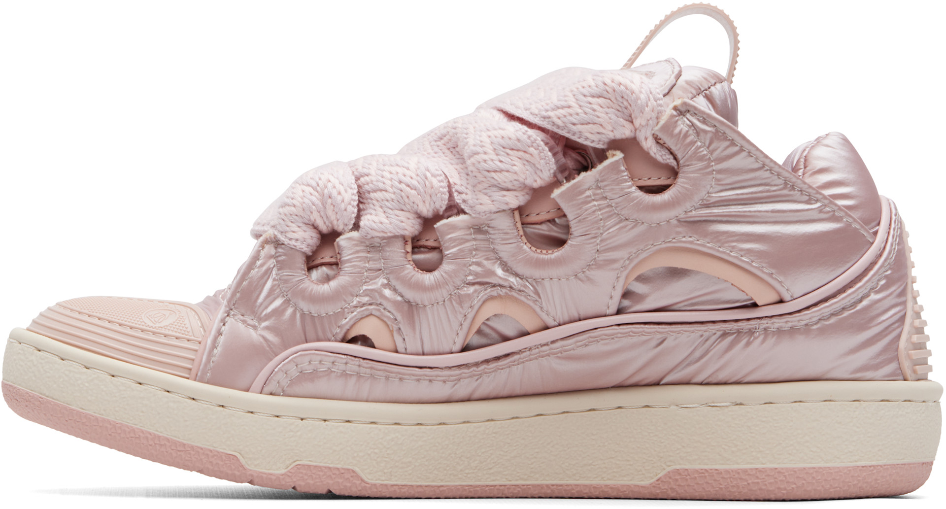 Lanvin - Baskets Curb roses en nylon